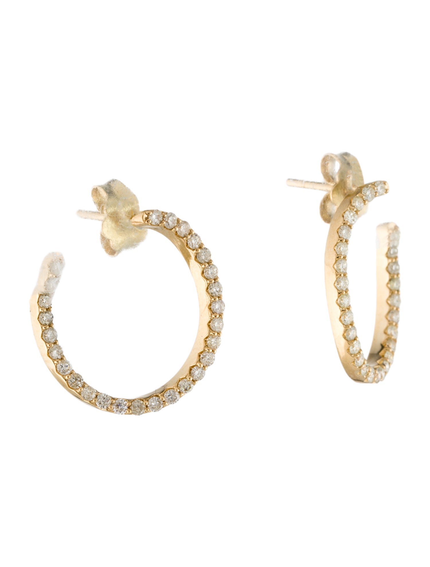 Earrings 18K Diamond Hoop