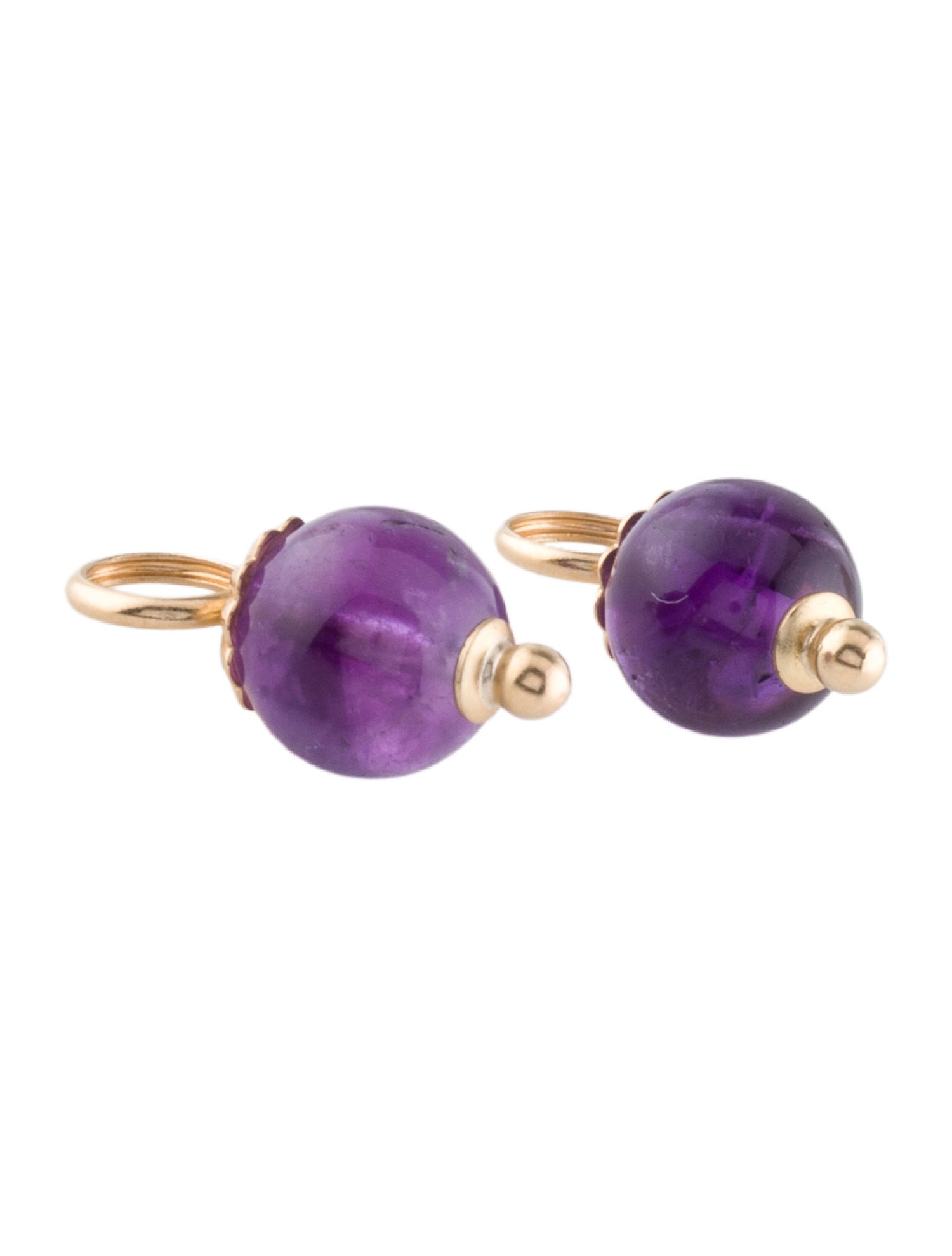 Earrings 14K Amethyst Earring Enhancers