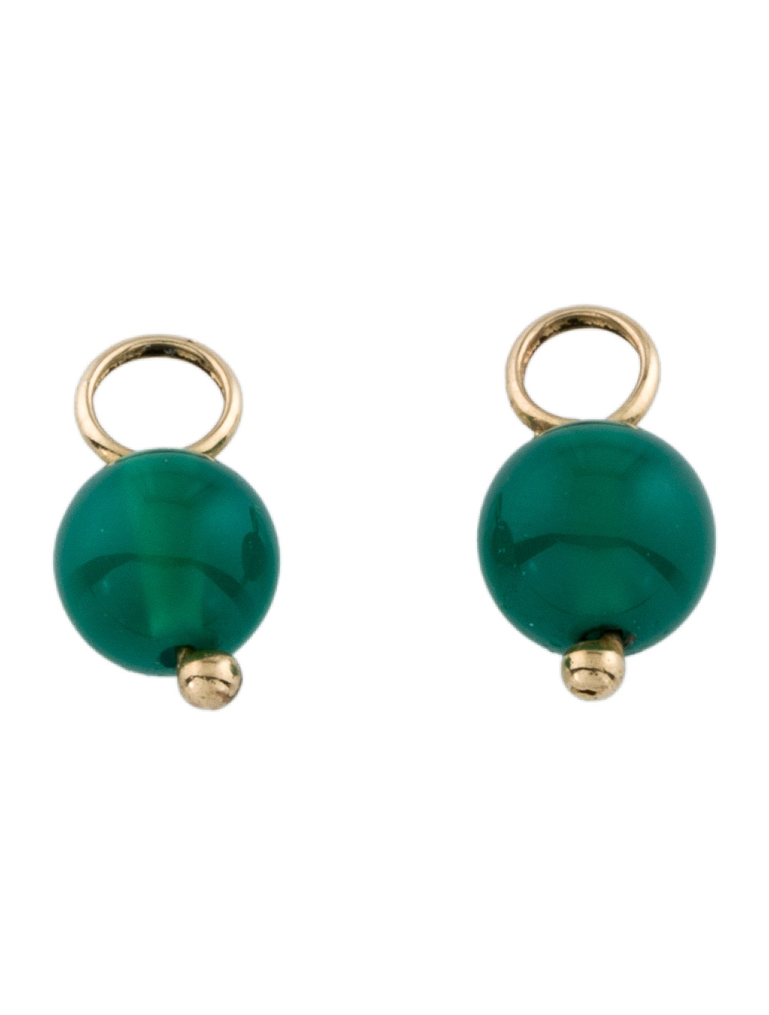 Earrings 14K Dyed Chalcedony Bead Earring Enhancer
