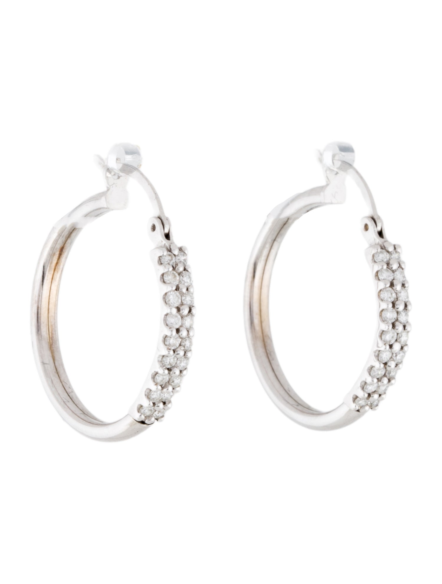 Earrings 14K Diamond Hoop