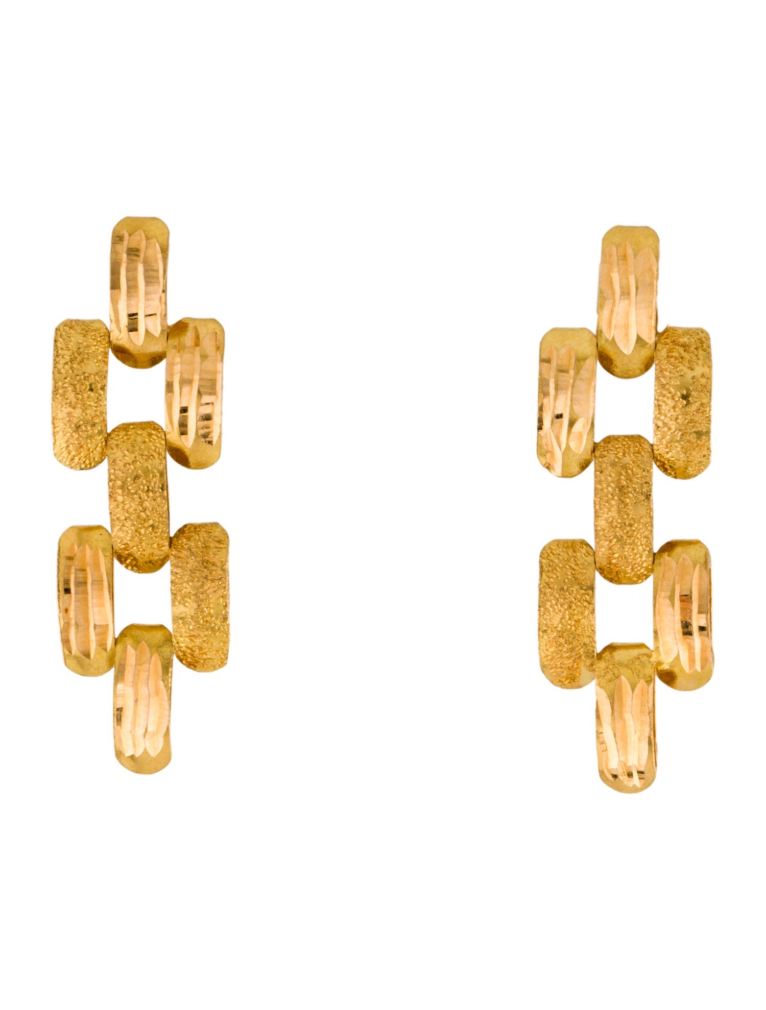 Earrings 21K Chain Link Drop