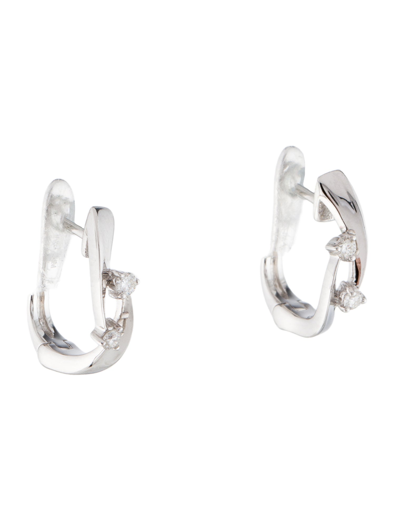 Earrings 14K Diamond Hoop