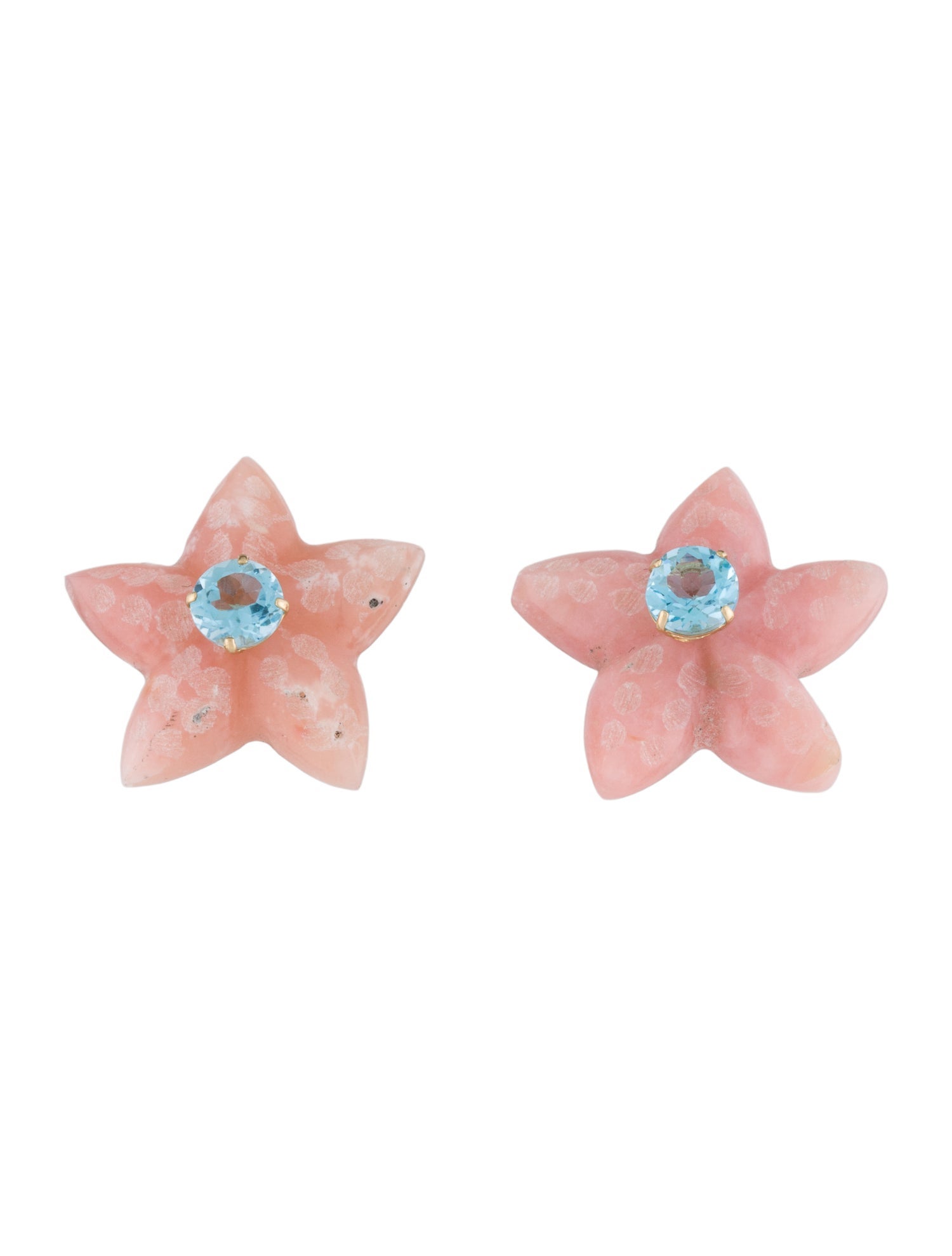 Earrings 14K Topaz & Opal Convertible Stud