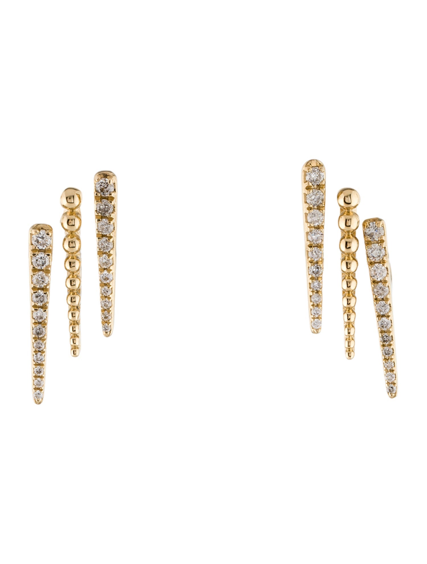 Earrings 14K Diamond Drop Earrings