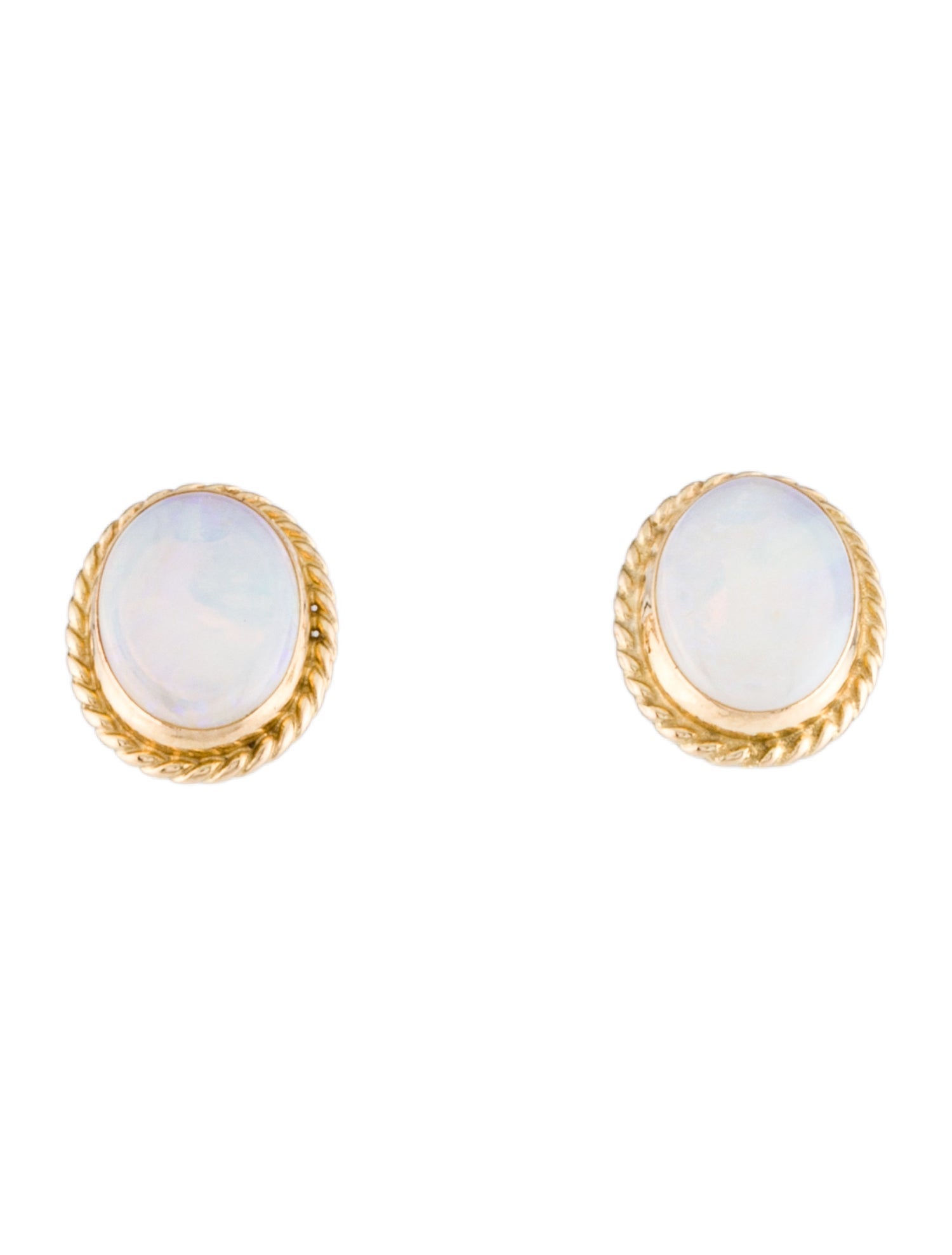Earrings 14K Opal Stud Earrings