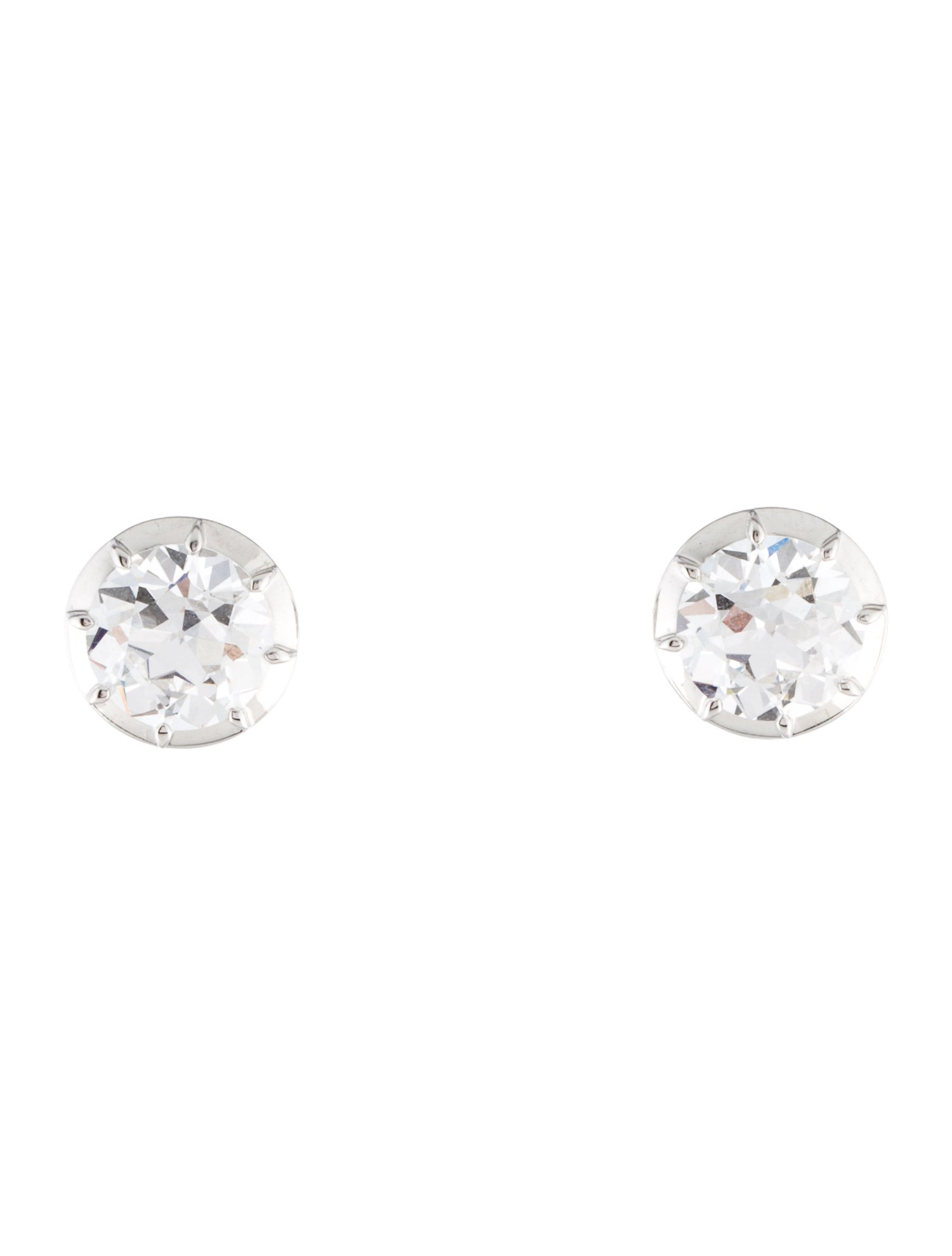 Earrings 18K 4.10ctw Lab-Grown Diamond Stud
