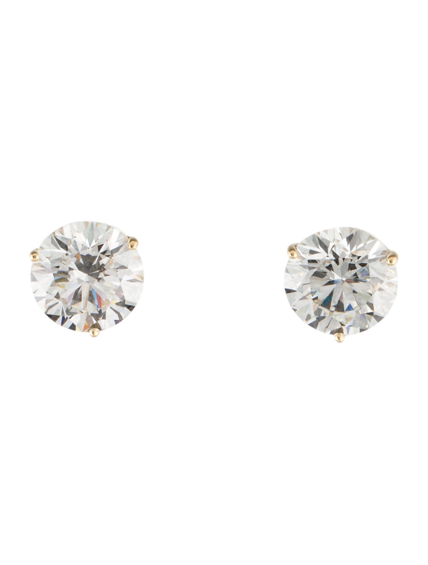 Earrings 18K 9.73ctw Lab-Grown Diamond Stud