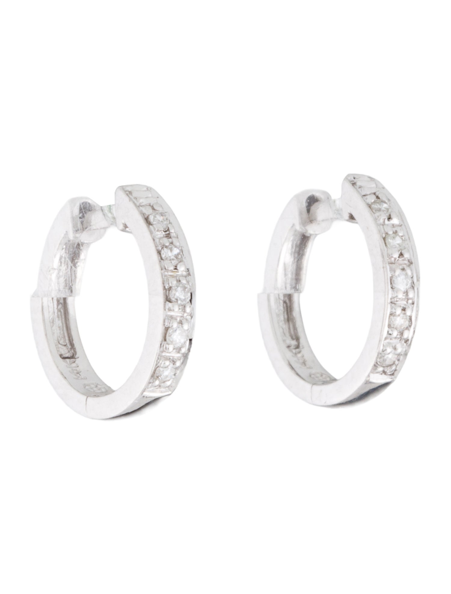 Earrings 14K Diamond Huggie