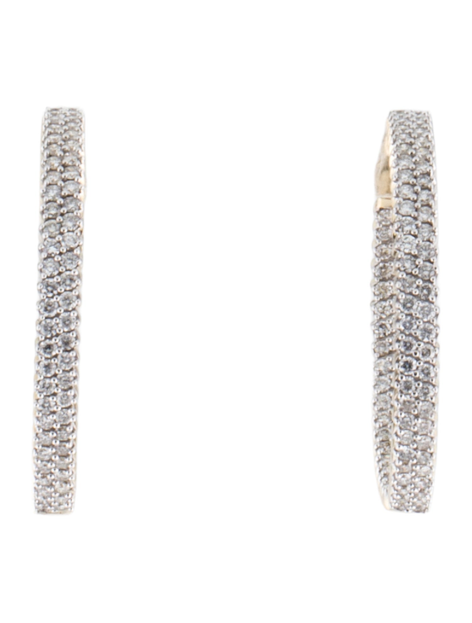 Earrings 14K 1.92ctw Diamond Hoop