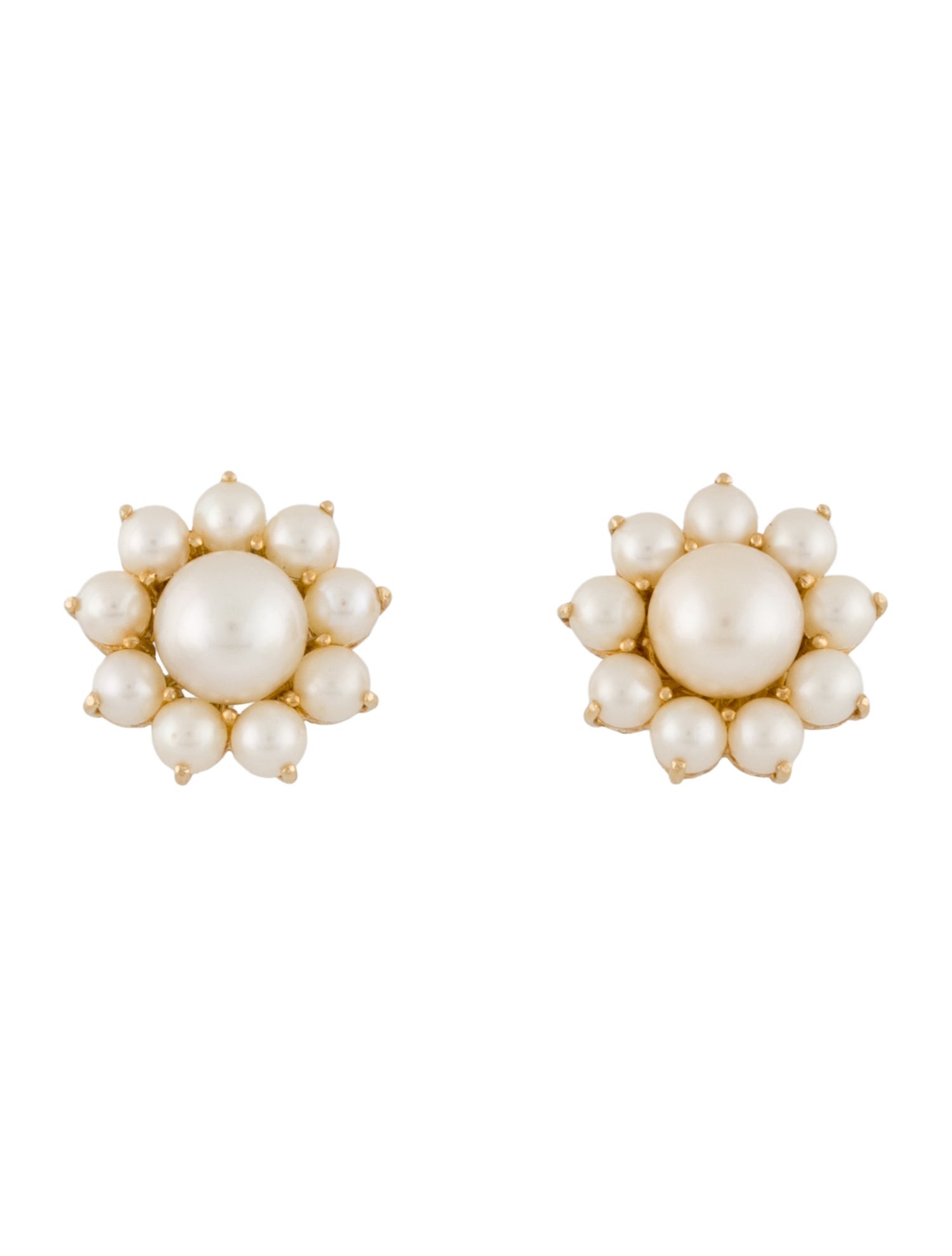 Earrings 14K Pearl Convertible Jacket Studs
