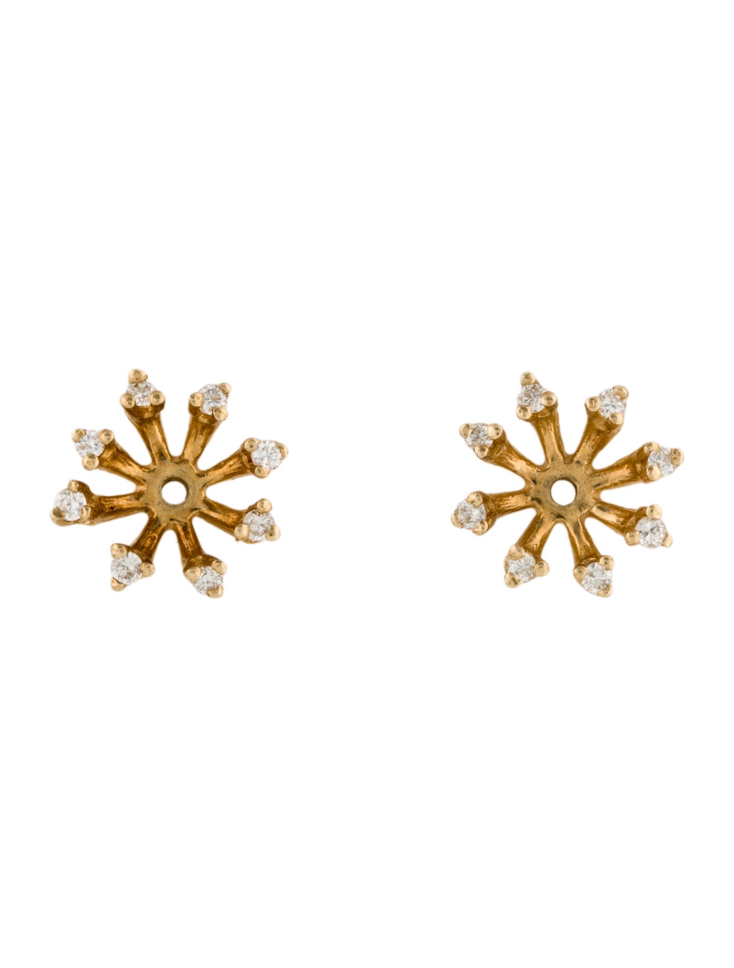 Earrings 14K Diamond Earring Jackets
