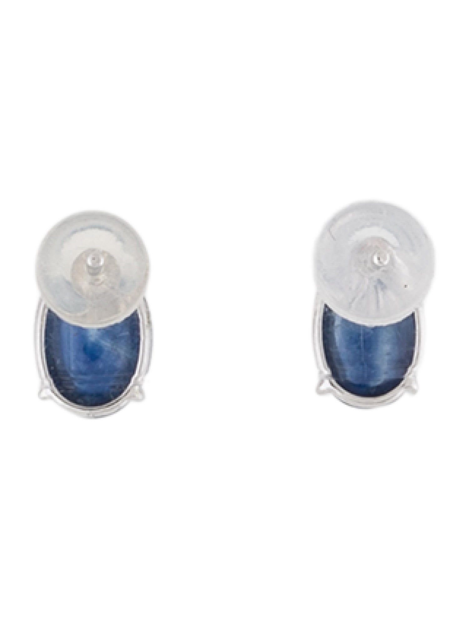 Earrings Platinum 2.40ctw Sapphire Stud