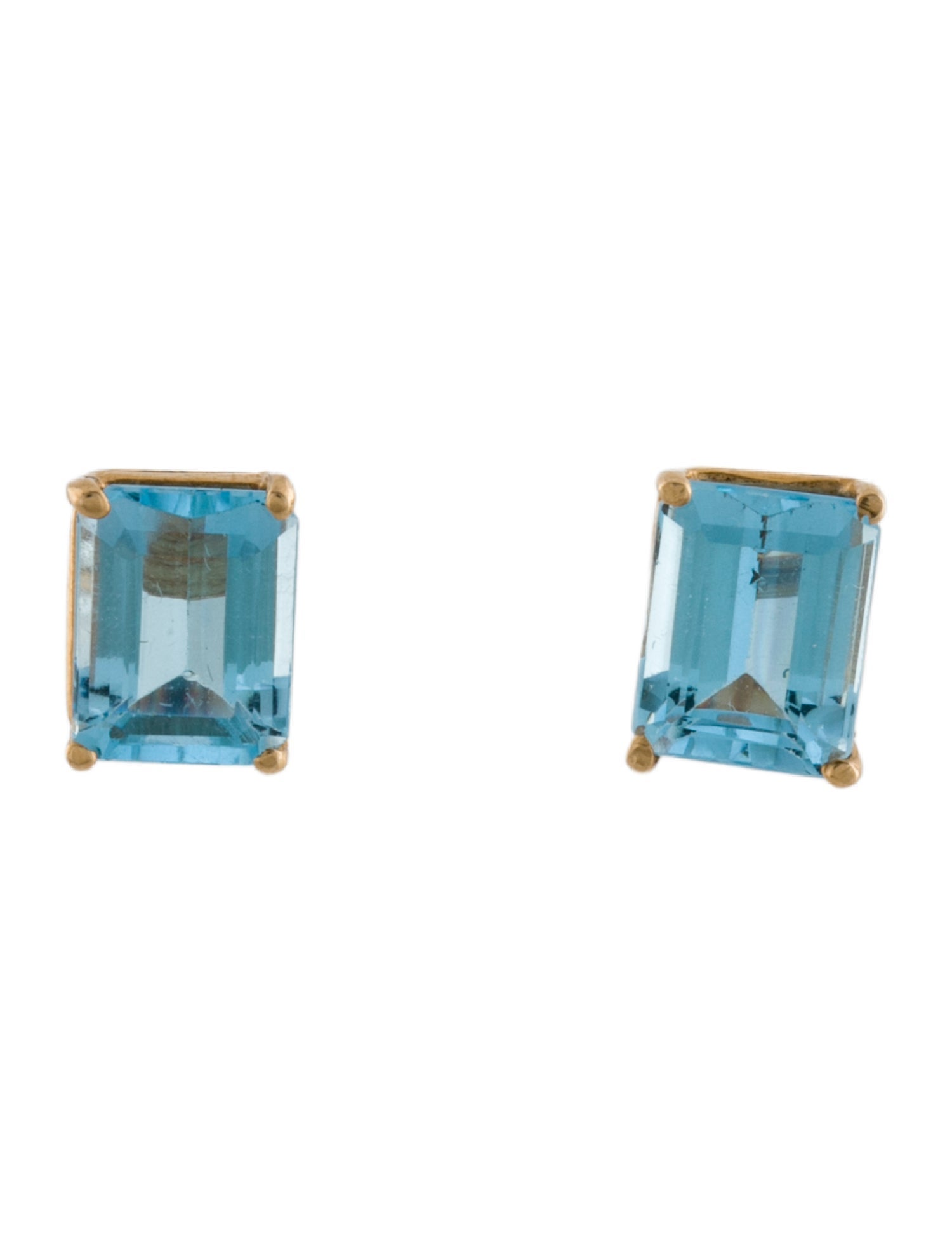 Earrings 14K 5.67ctw Topaz Stud
