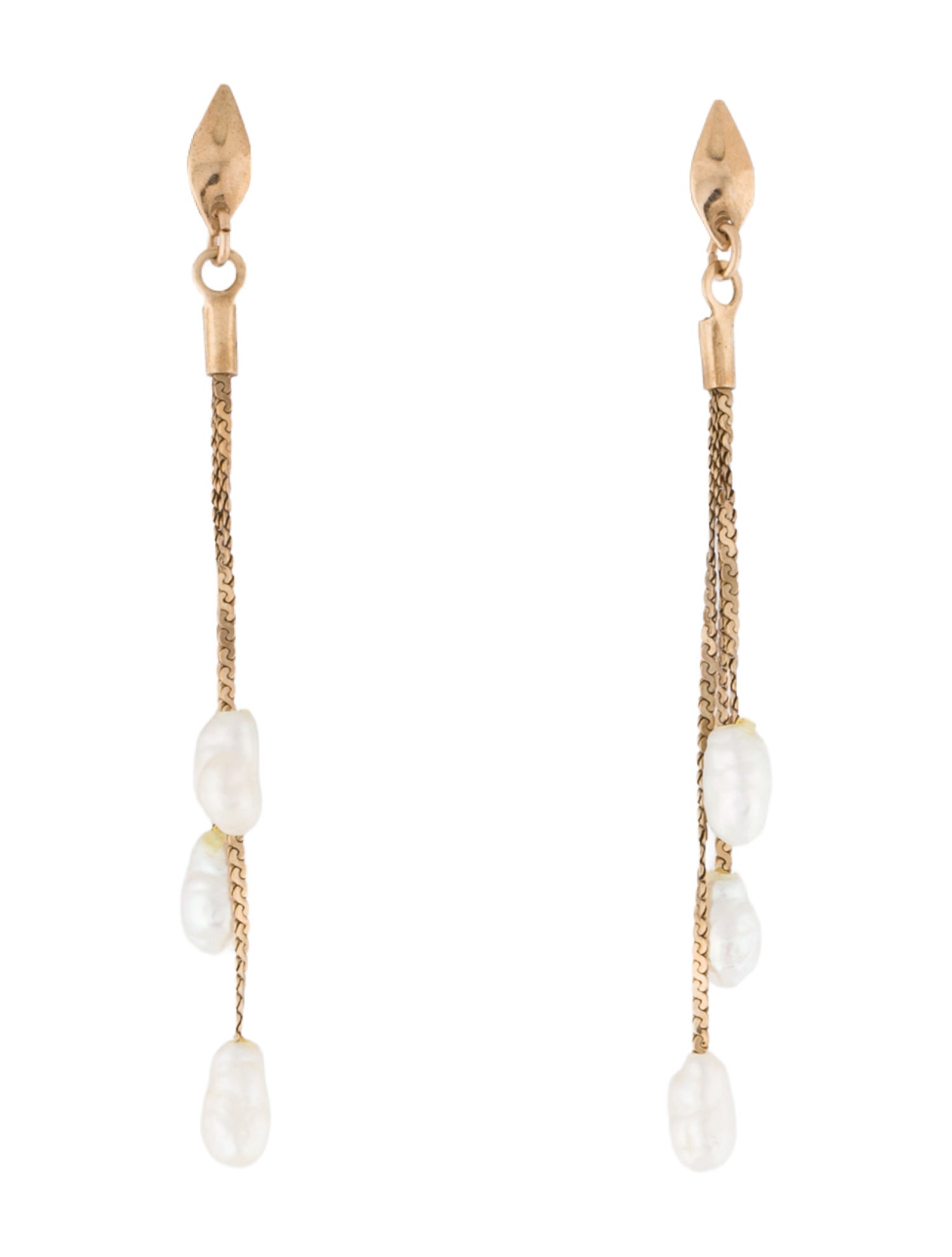 Earrings 14K Pearl Drop