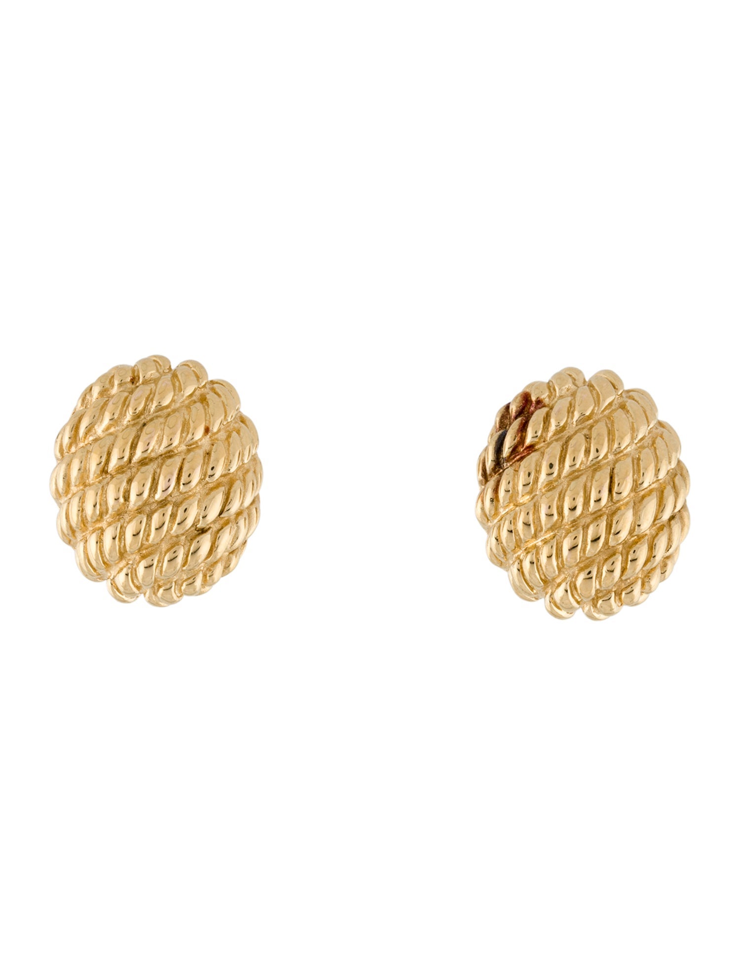 Earrings 14K Hollow Stud