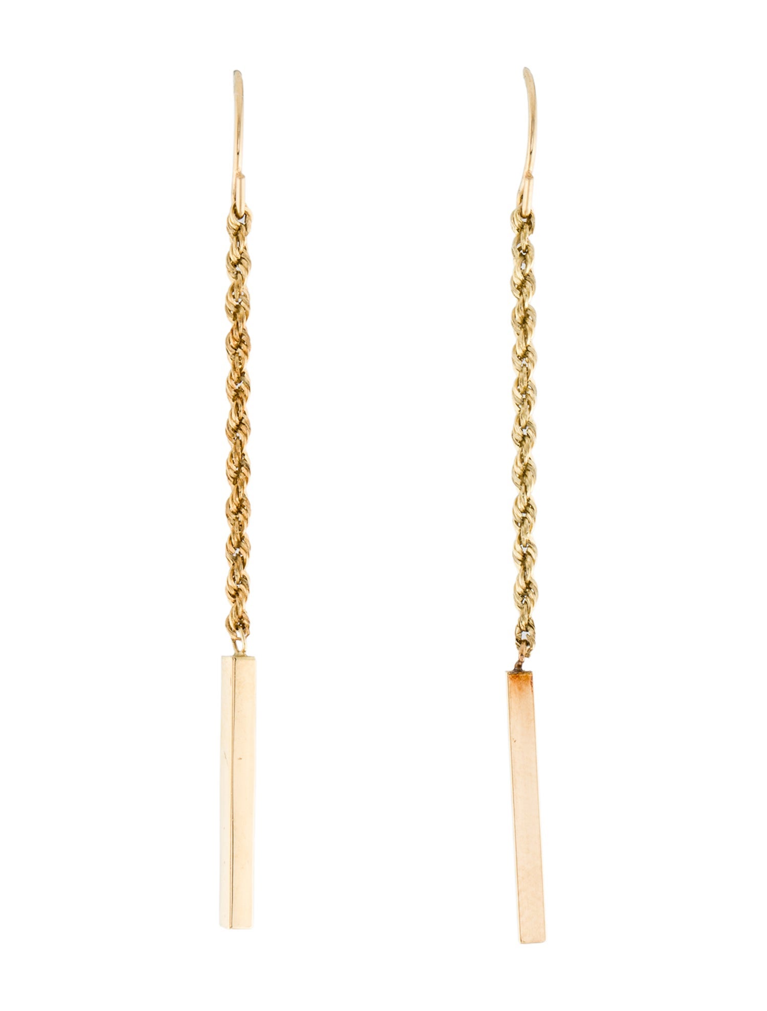 Earrings 14K Chain Dangle Earrings