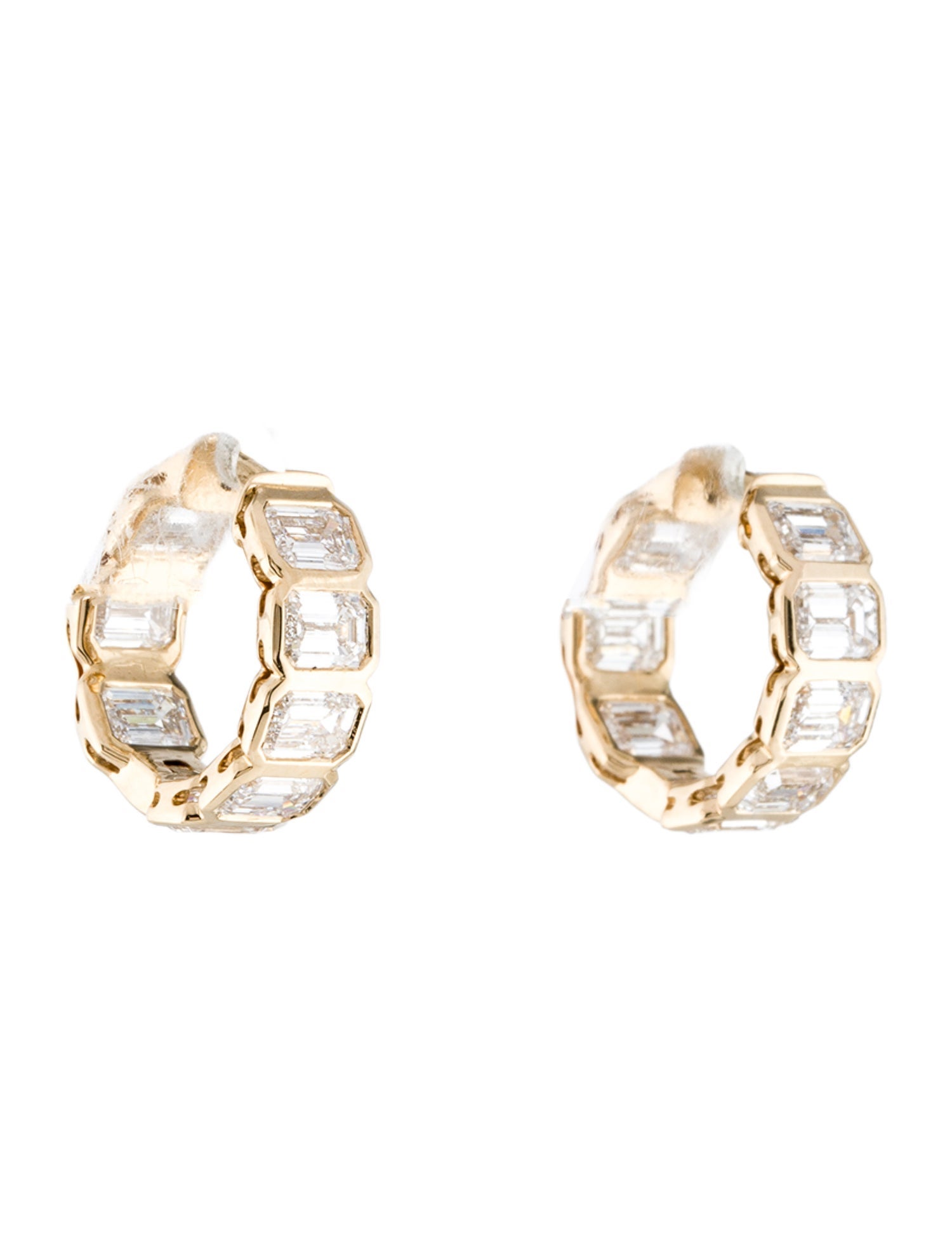 Earrings 14K 3.51ctw Lab-Grown Diamond Hoop