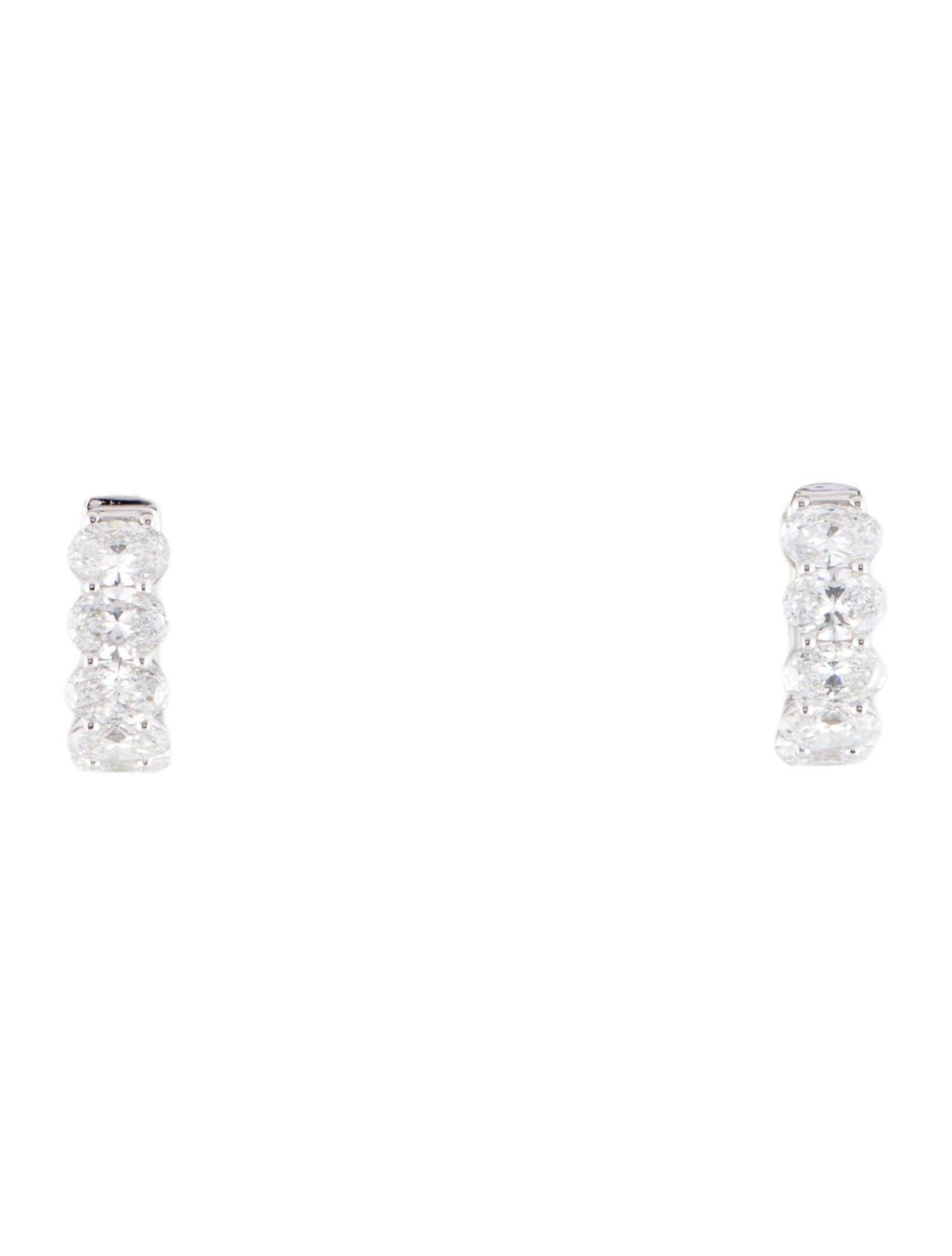 Earrings 14K 2.09ctw Lab-Grown Diamond Huggie Earrings