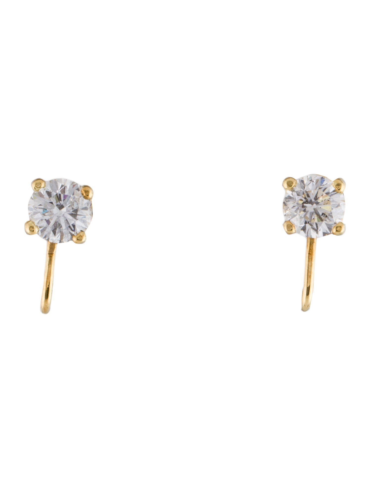Earrings 18K 1.79ctw Diamond Drop Clip-On