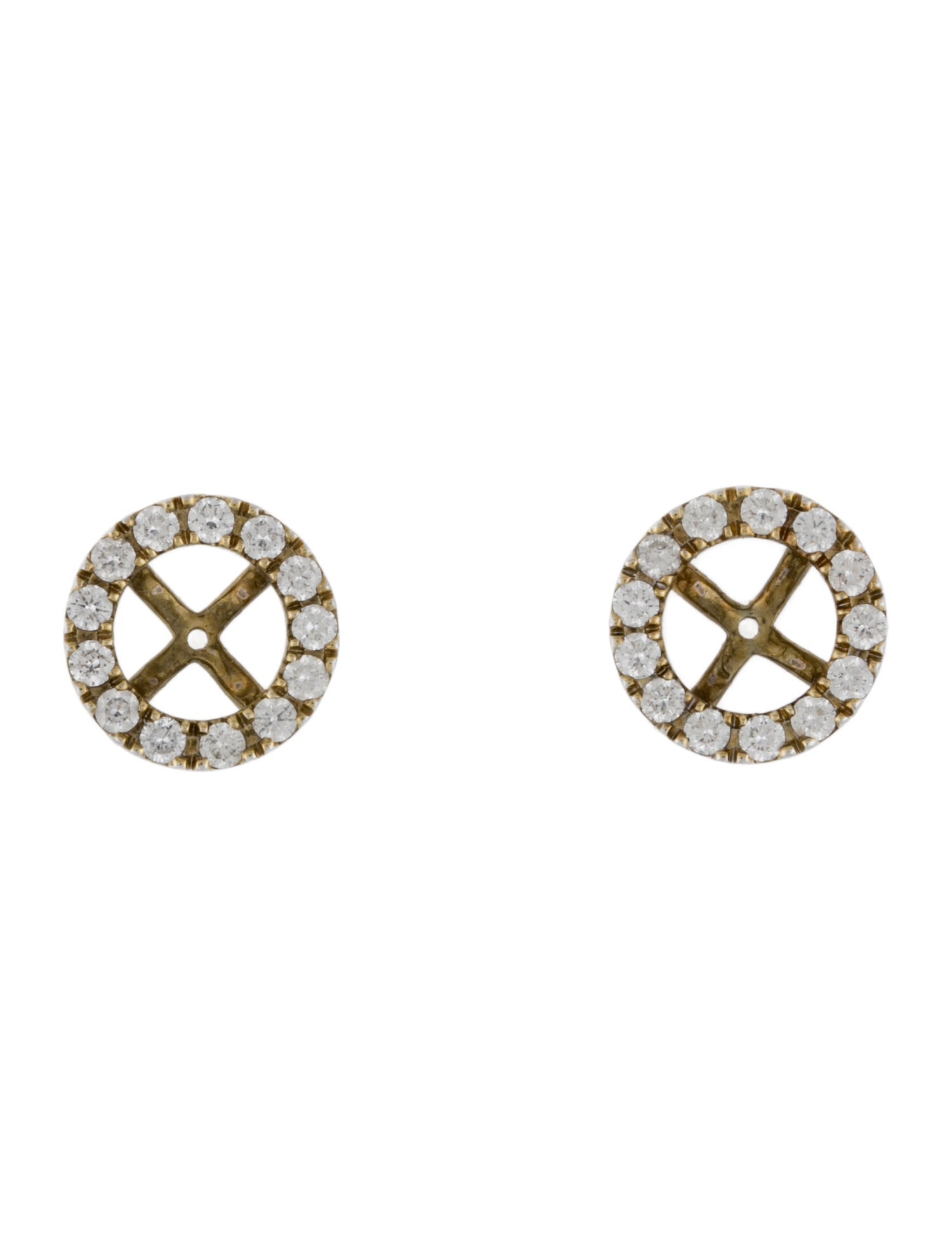 Earrings 14K Diamond Earring Jackets