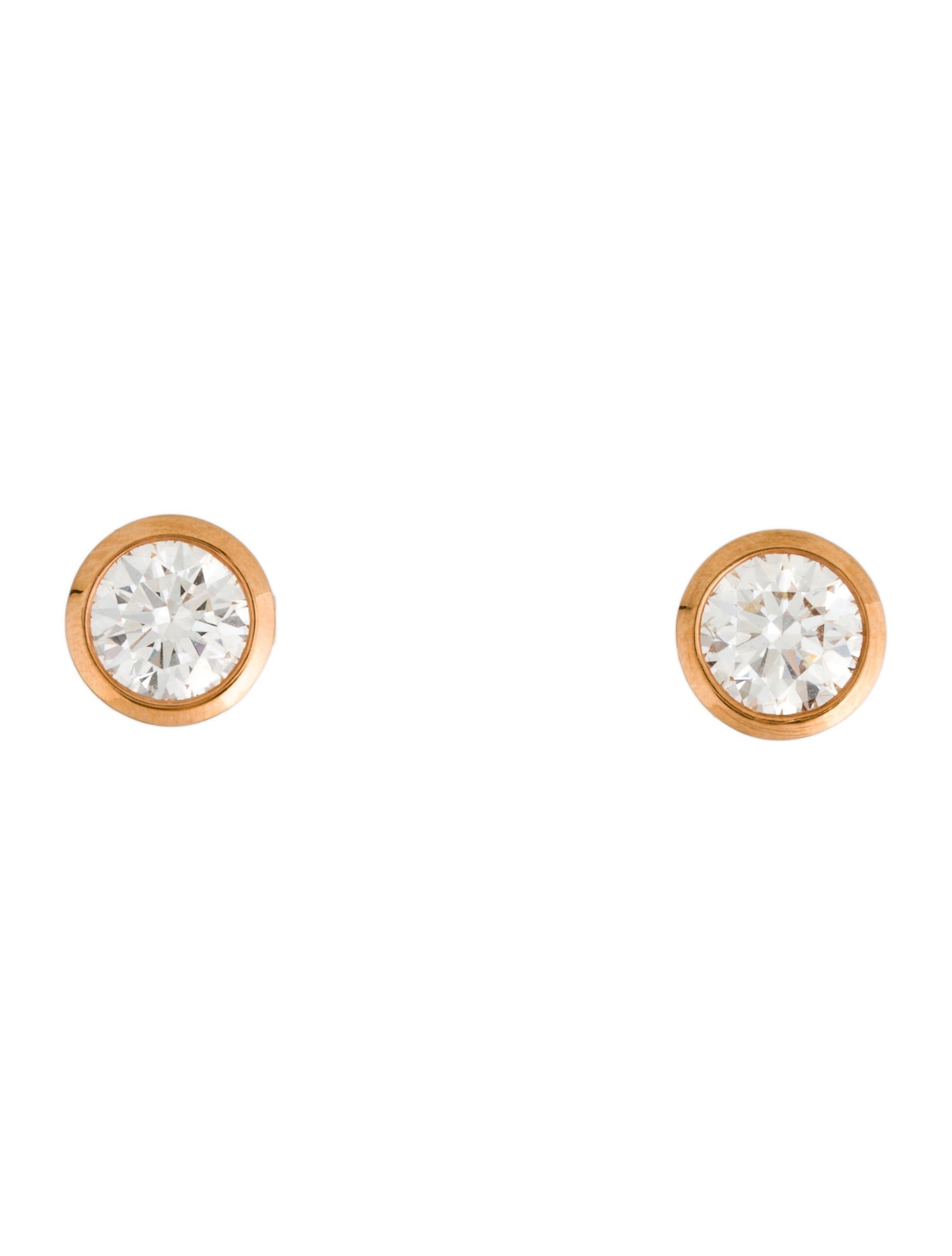 Earrings 3.02ctw Lab-Grown Diamond Solitaire Stud