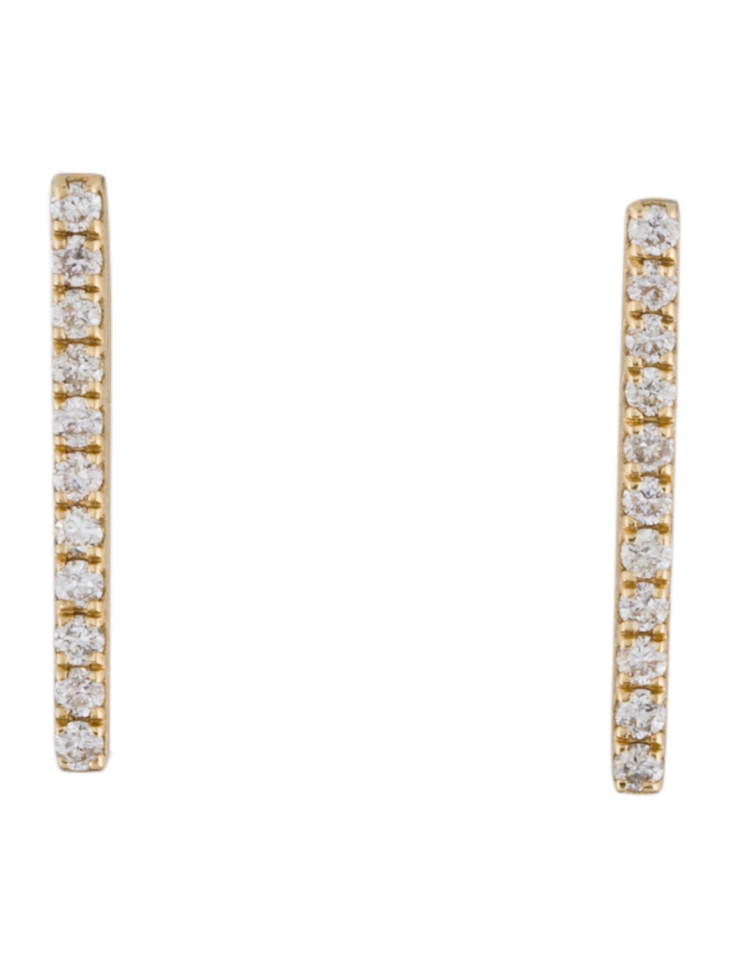 Earrings 14K Diamond Hoop