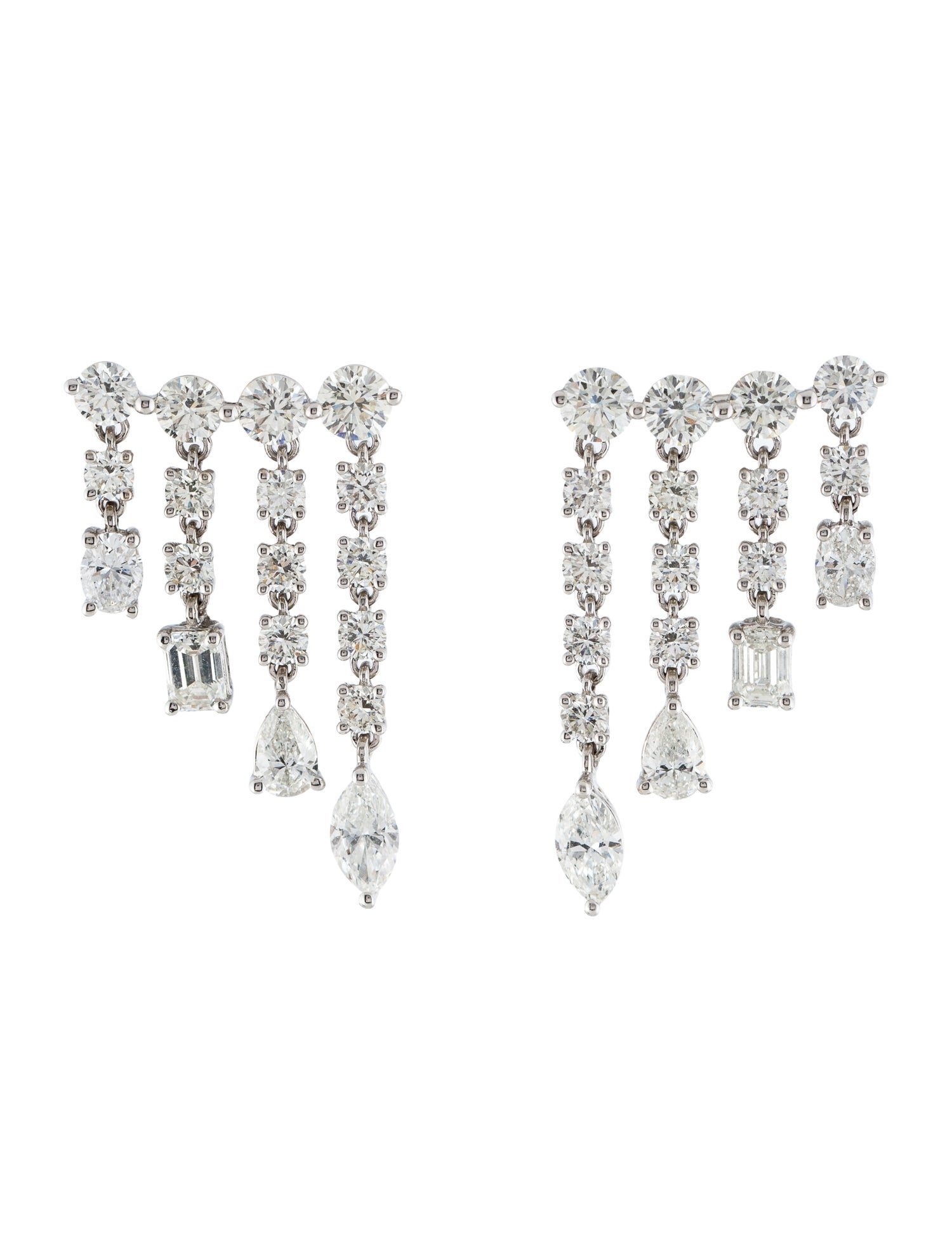 Earrings 14K 3.99ctw Diamond Drop