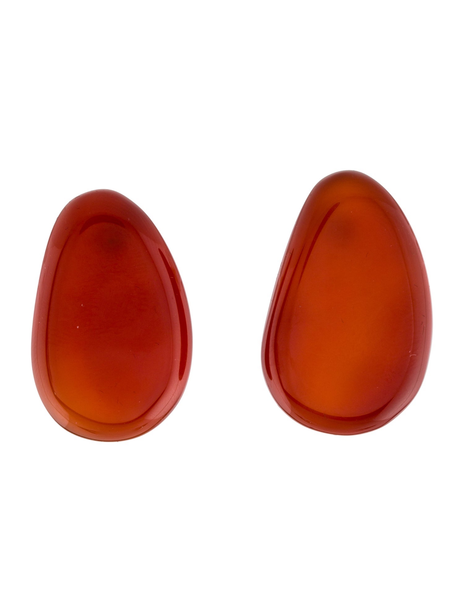 Earrings 18K Carnelian Stud