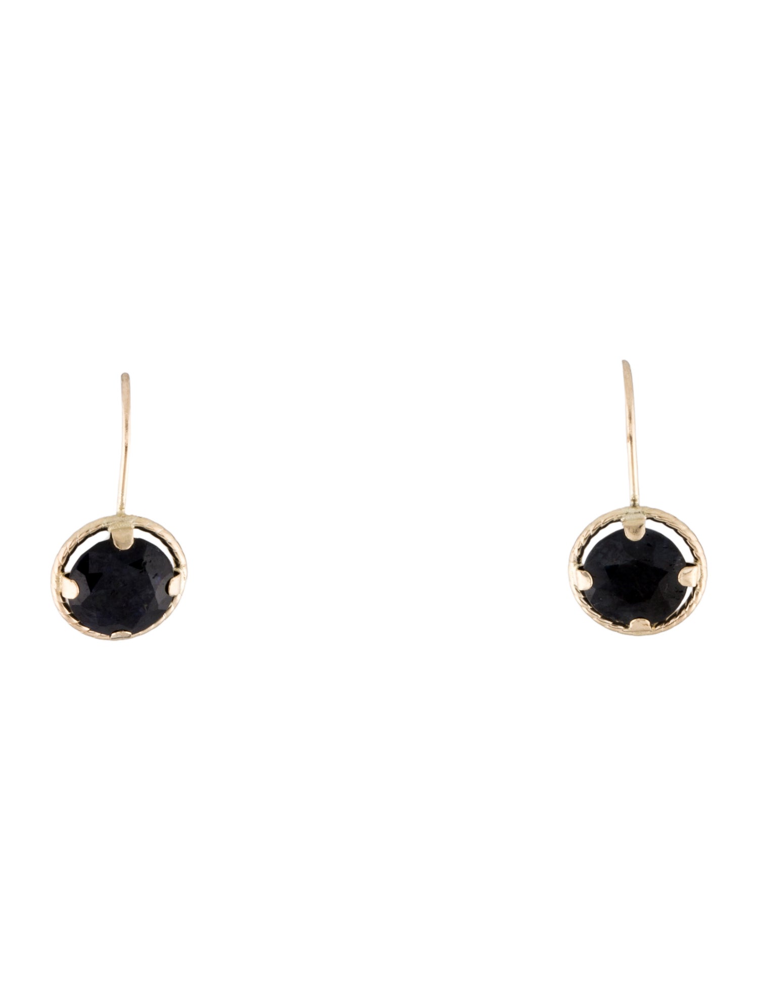 Earrings 10K Sapphire Drop