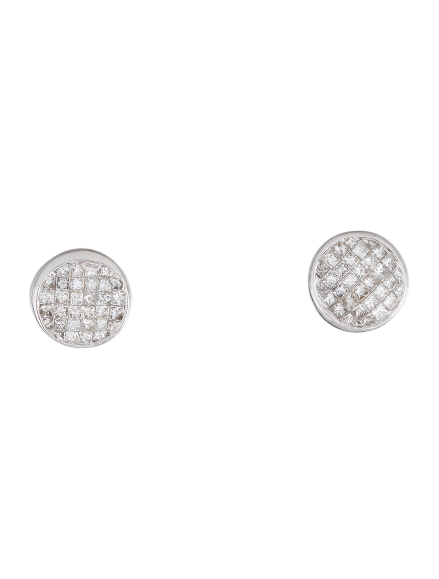 Earrings 14K 1.04ctw Diamond Round Stud