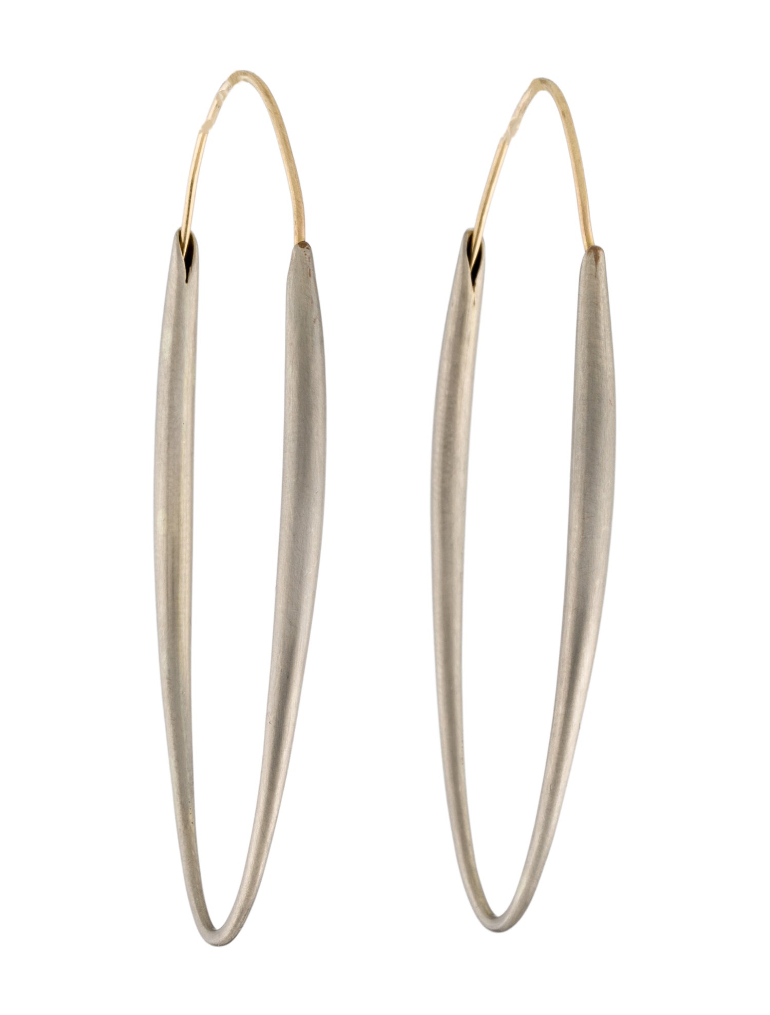 Ted Muehling 14K Large Oval Hoop Earrings
