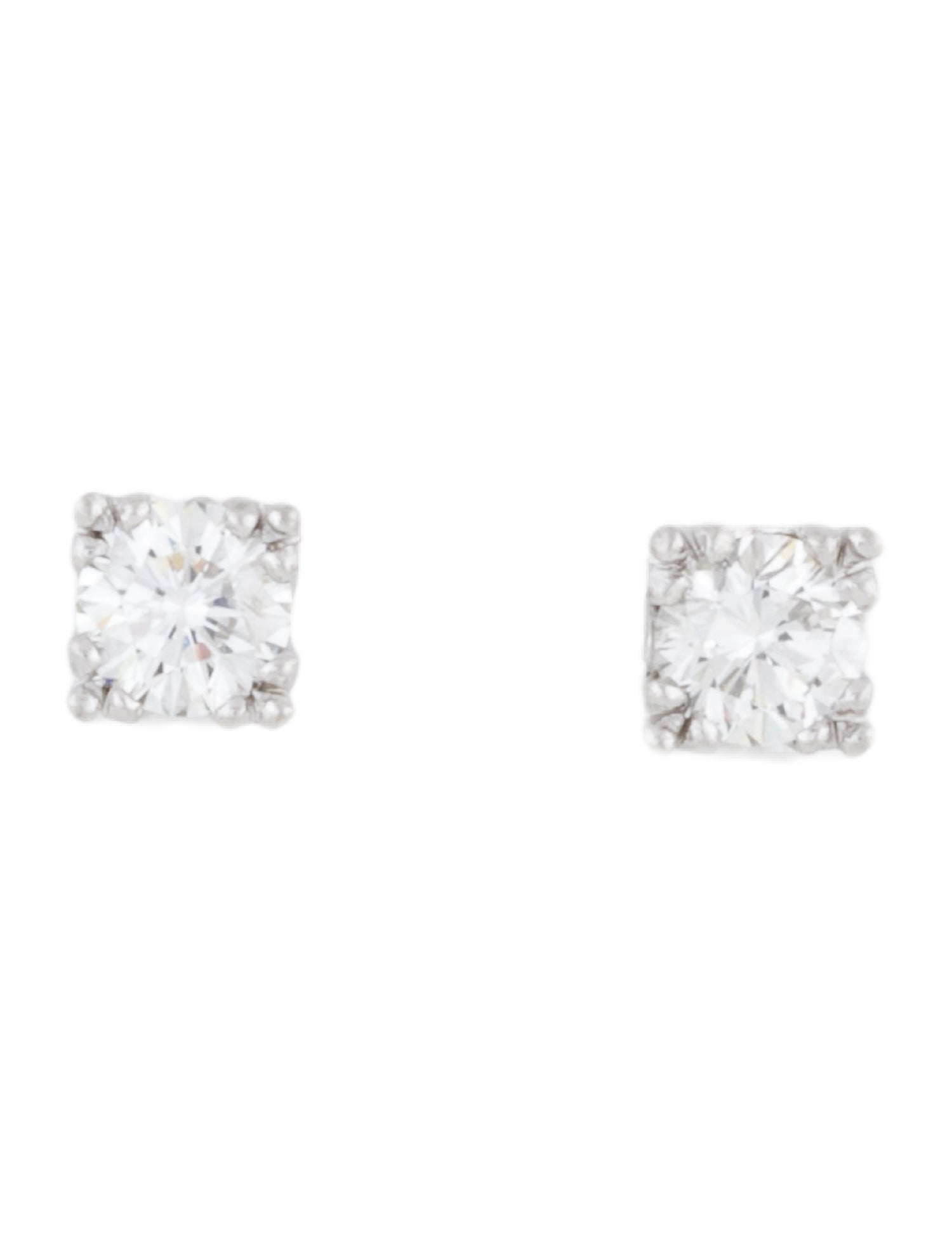 Earrings Platinum 1.12ctw. Diamond Stud