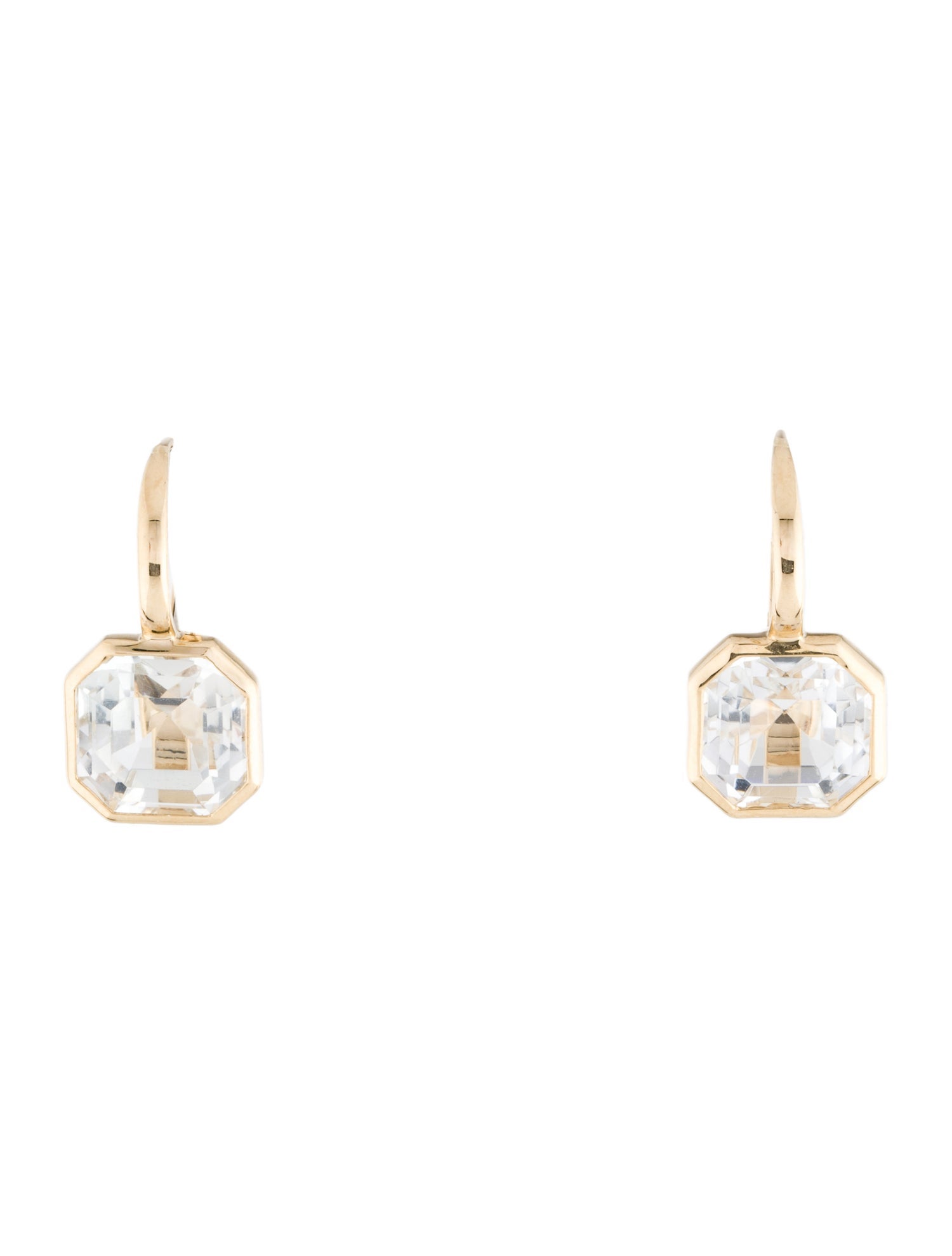 Earrings 14K Topaz Drop