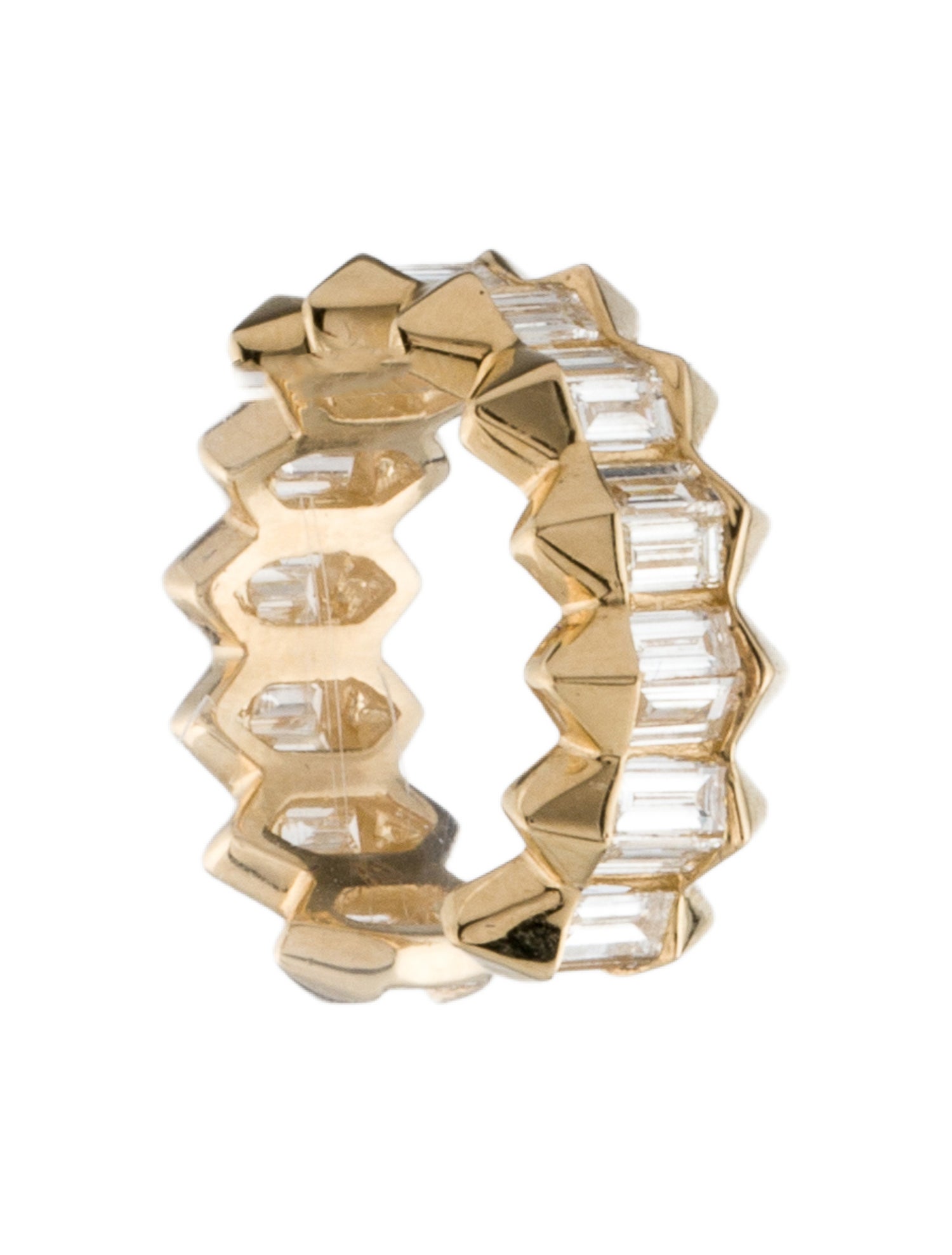 Earrings 14K Diamond Single Ear Cuff