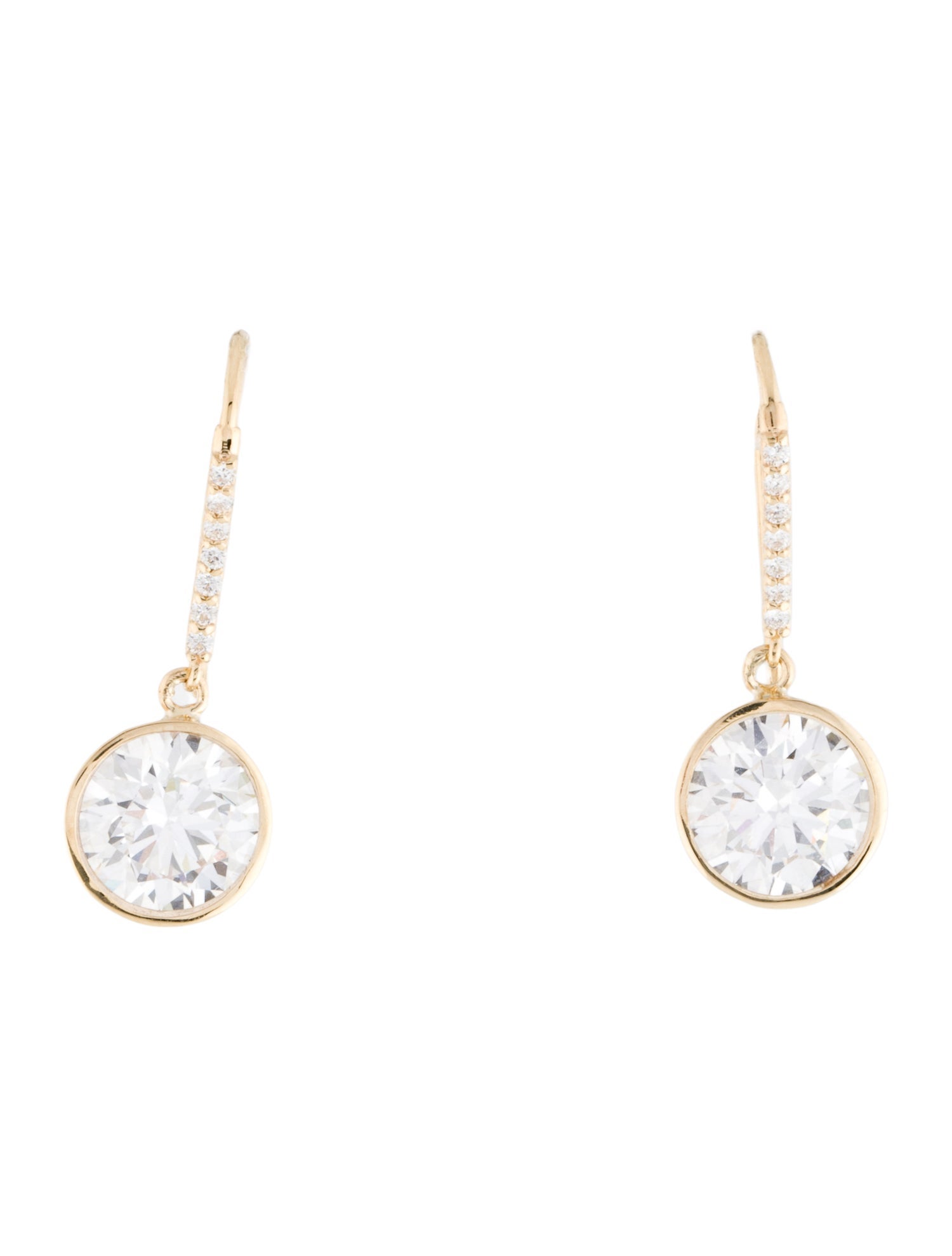 Earrings 14K 4.55ctw Lab-Grown Diamond Drop Earrings