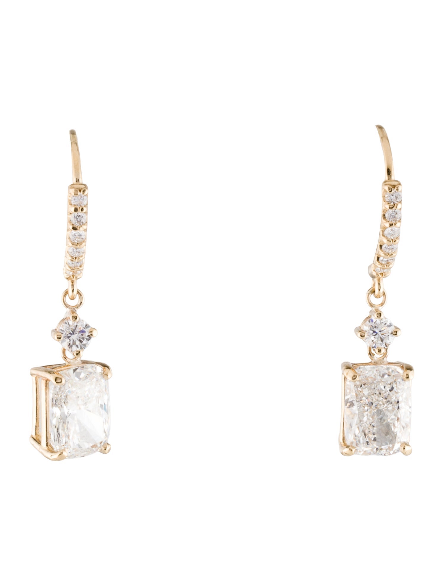 Earrings 14K 6.63ctw Lab-Grown Diamond Drop