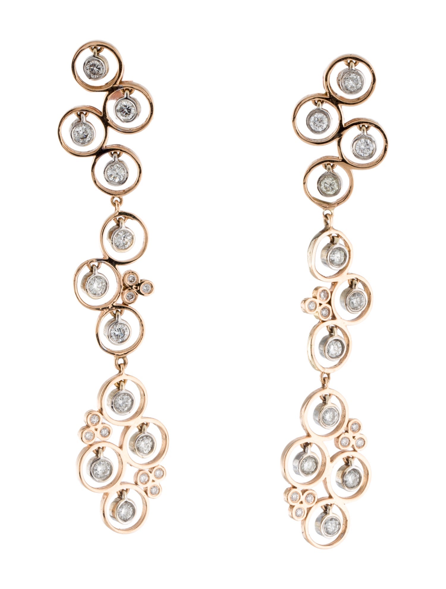 Earrings 18K Diamond Drop