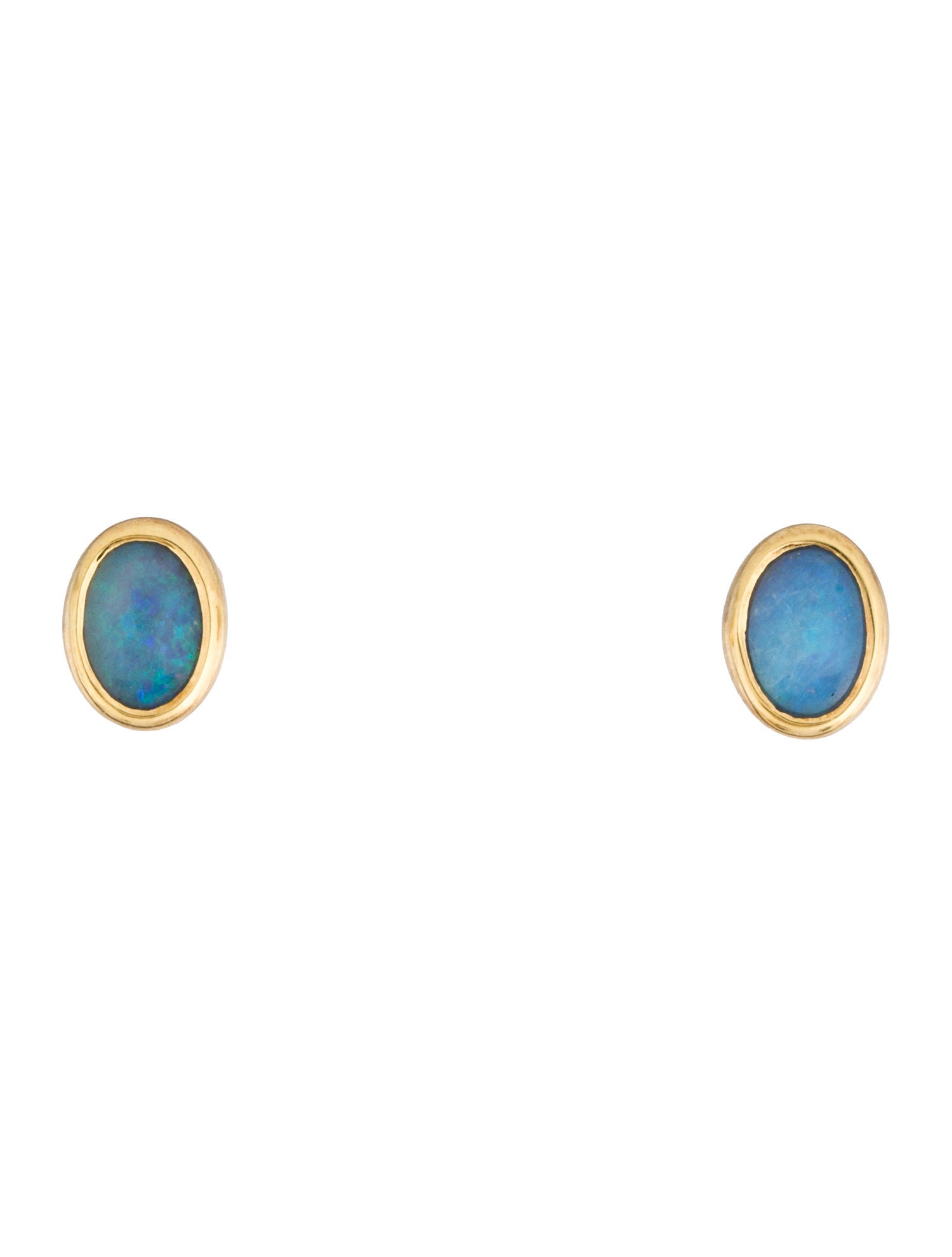 Earrings 18K Opal Stud