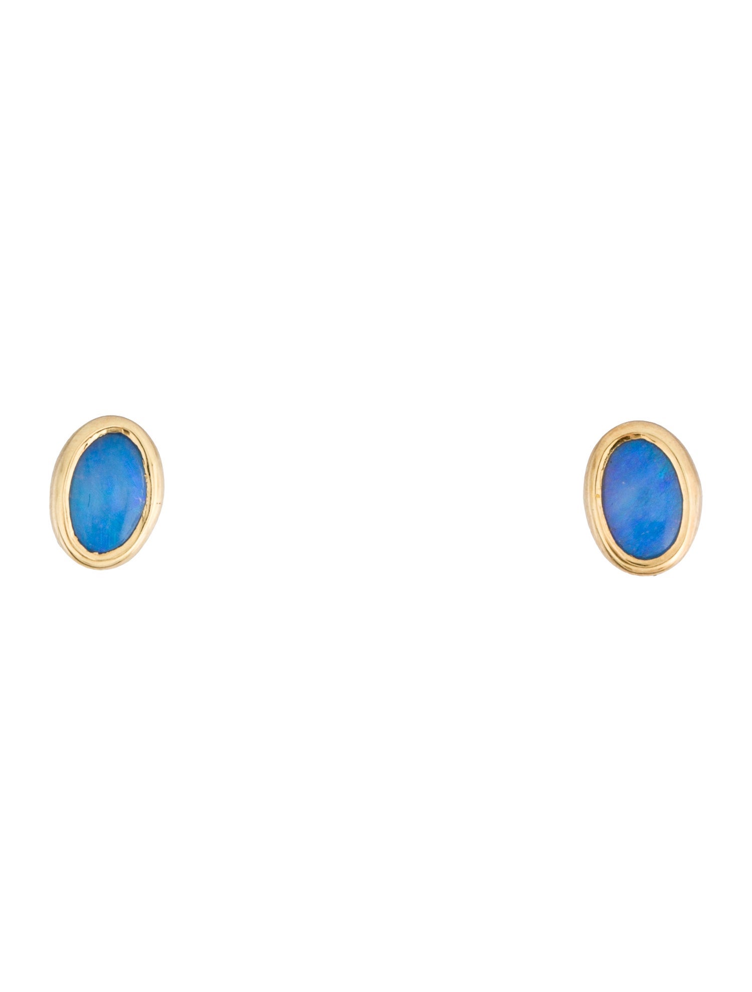 Earrings 18K Opal Stud