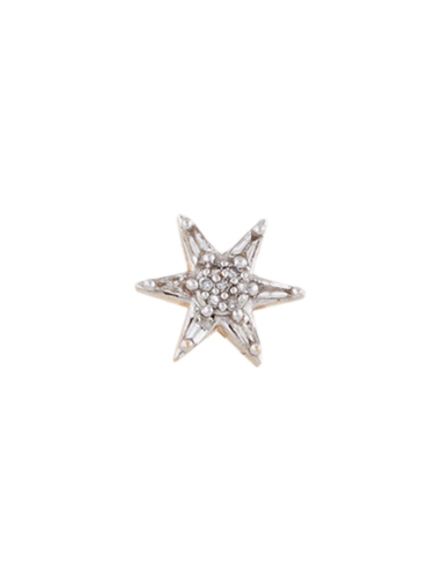 Earrings 14K Diamond Star Single Earring