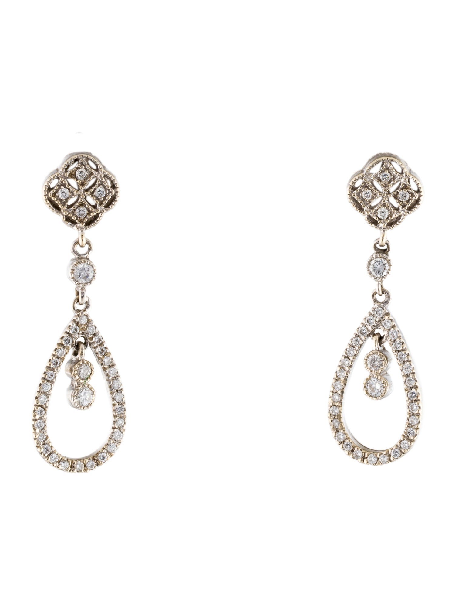Earrings 14K Diamond Drop