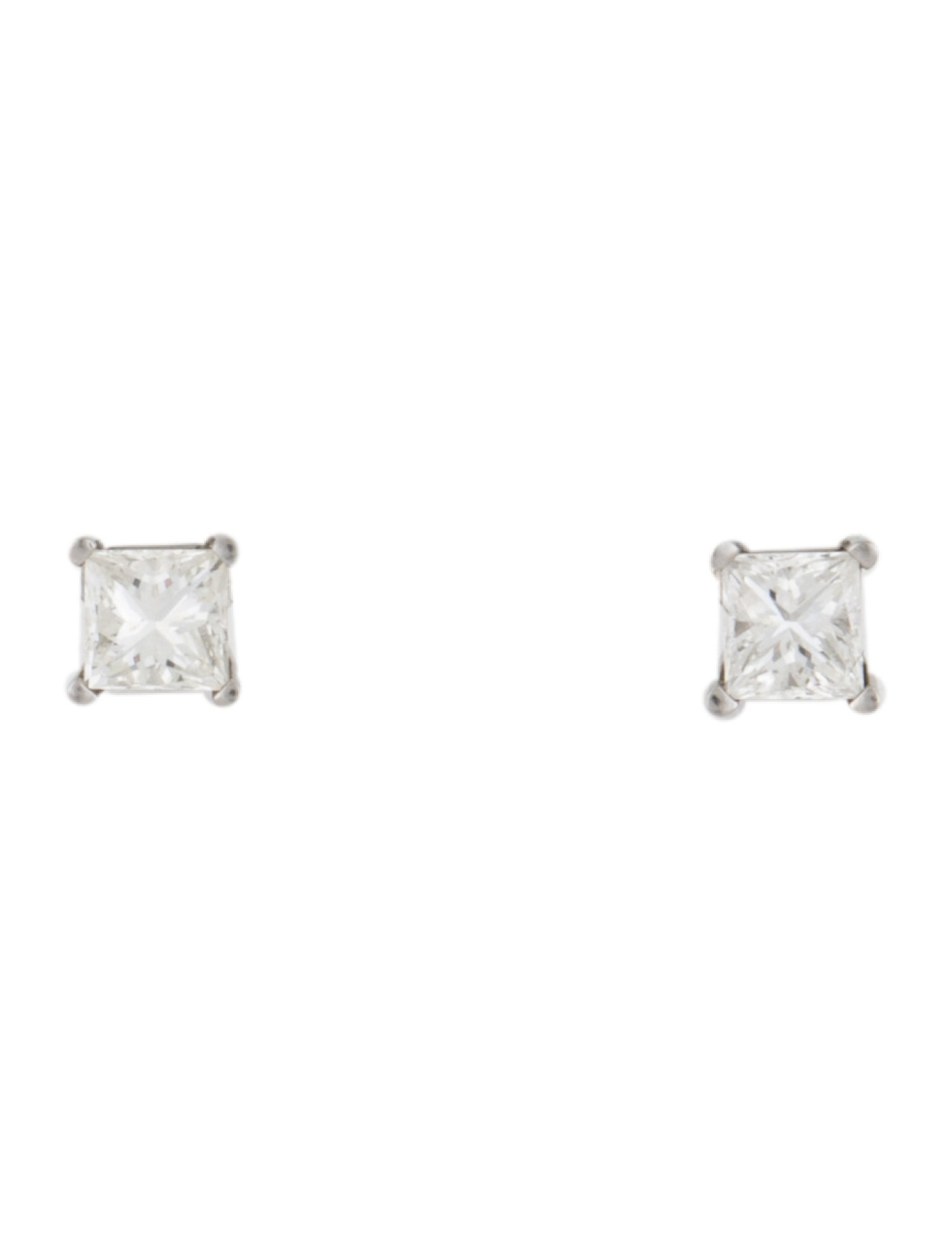 Earrings Platinum Diamond Stud