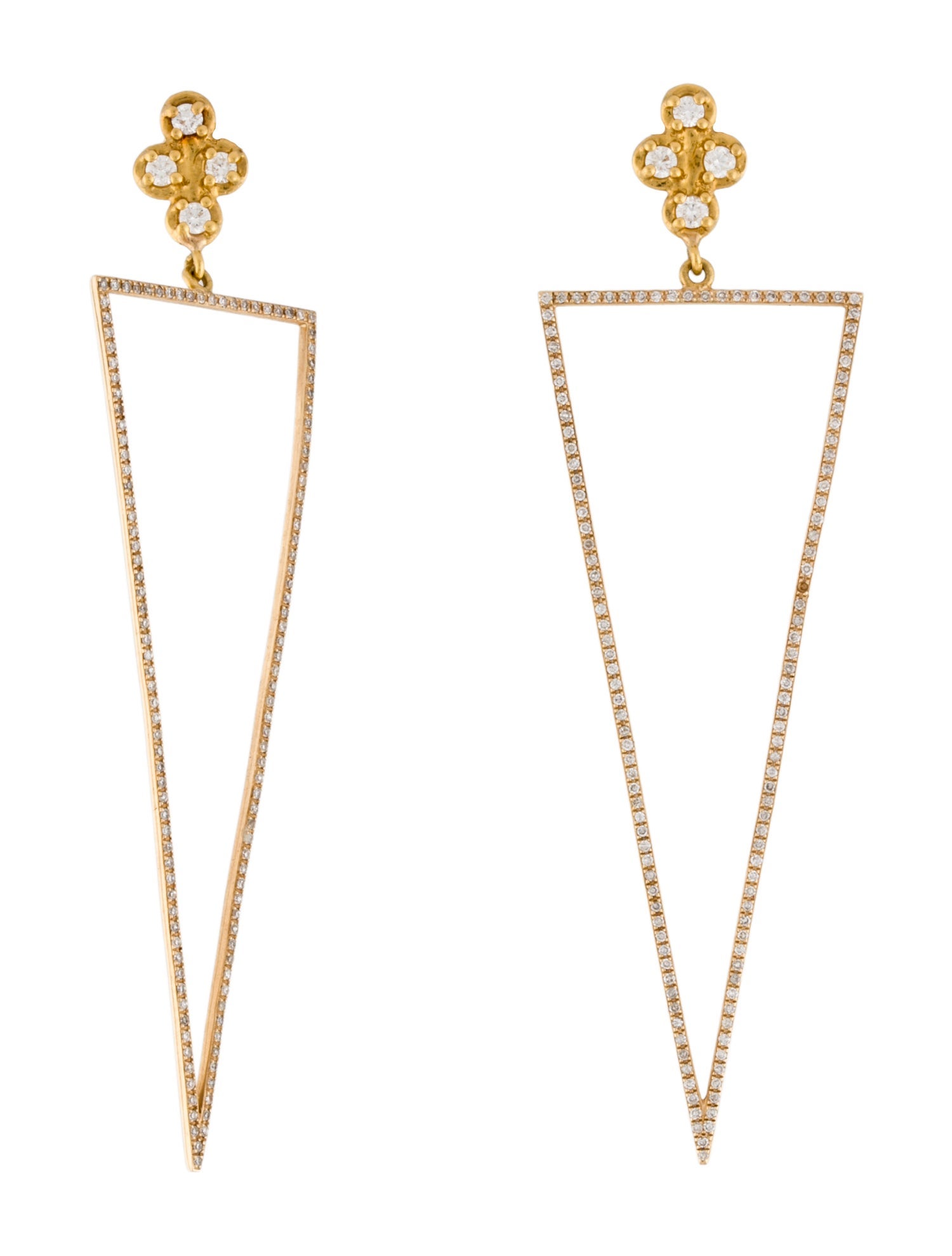 Earrings 1.03ctw Diamond Drop