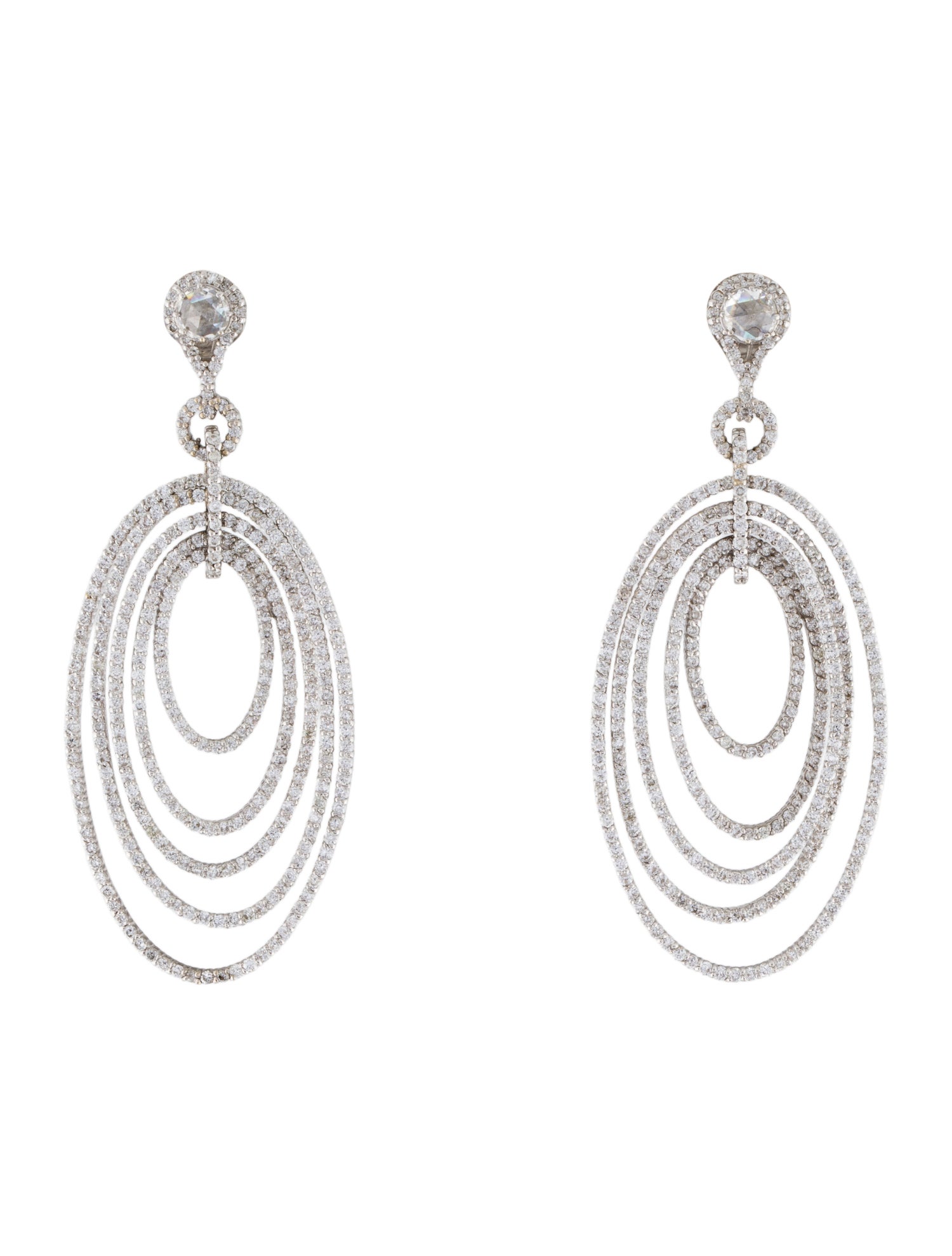 Earrings 18K Diamond Drop
