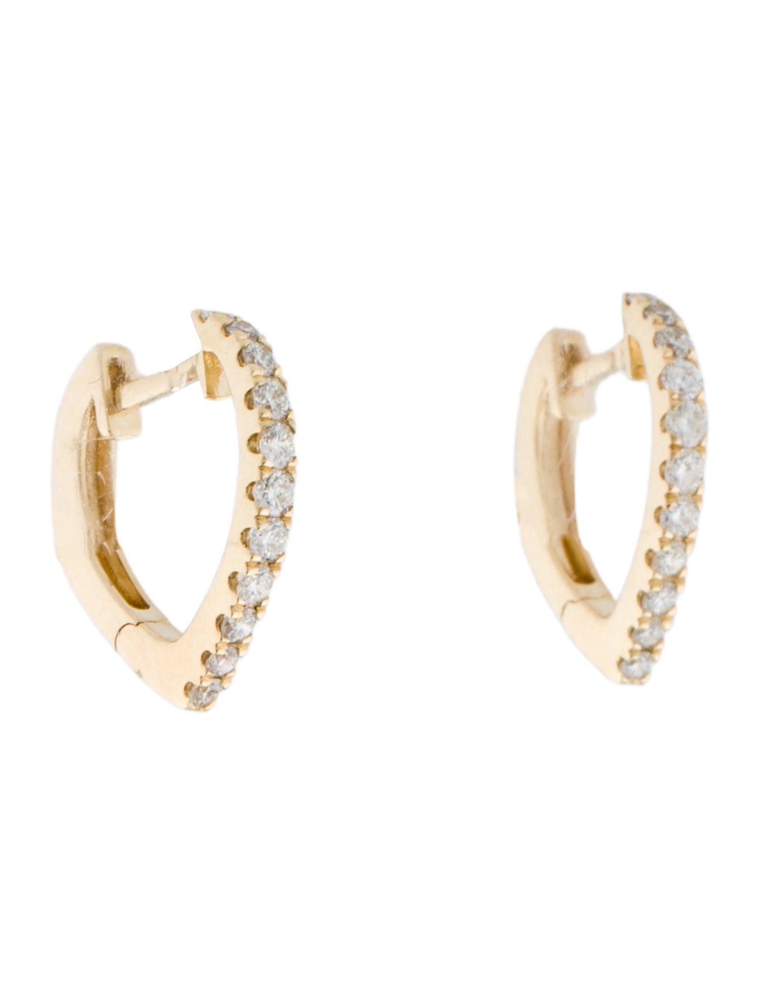 Earrings 14K Diamond Huggie