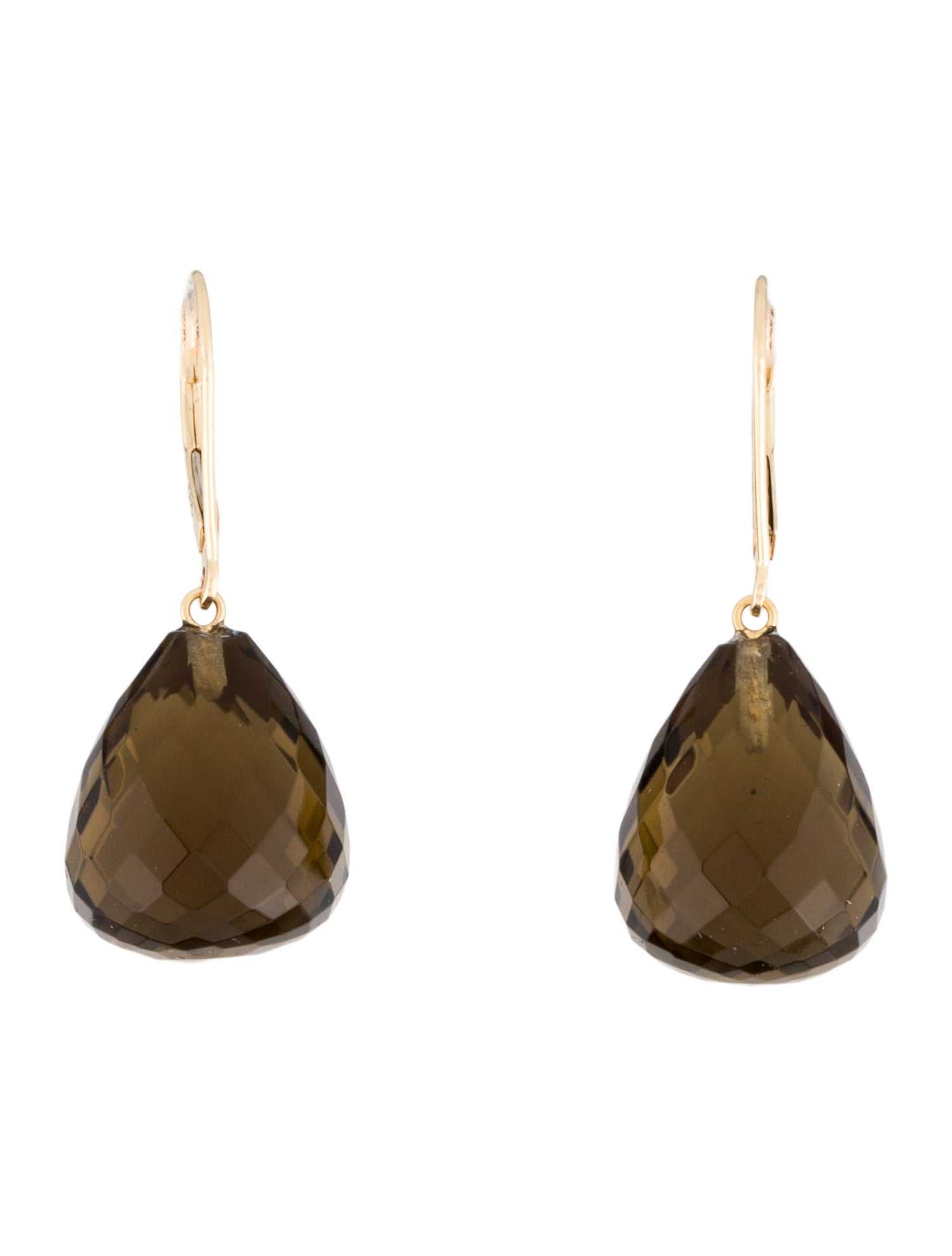 Earrings 14K Glass Drop