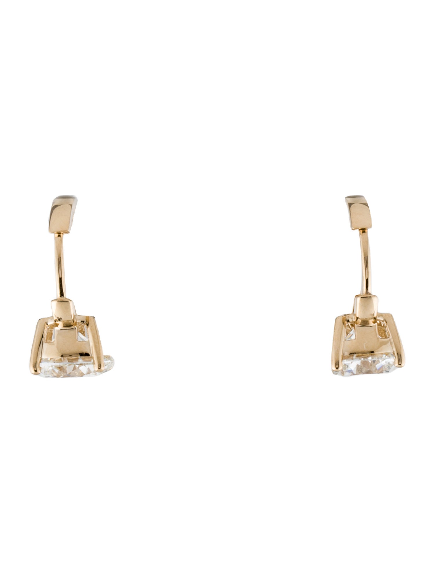 Earrings Carat Atelier 14K 3.89ctw Lab-Grown Diamond Huggie Hoop