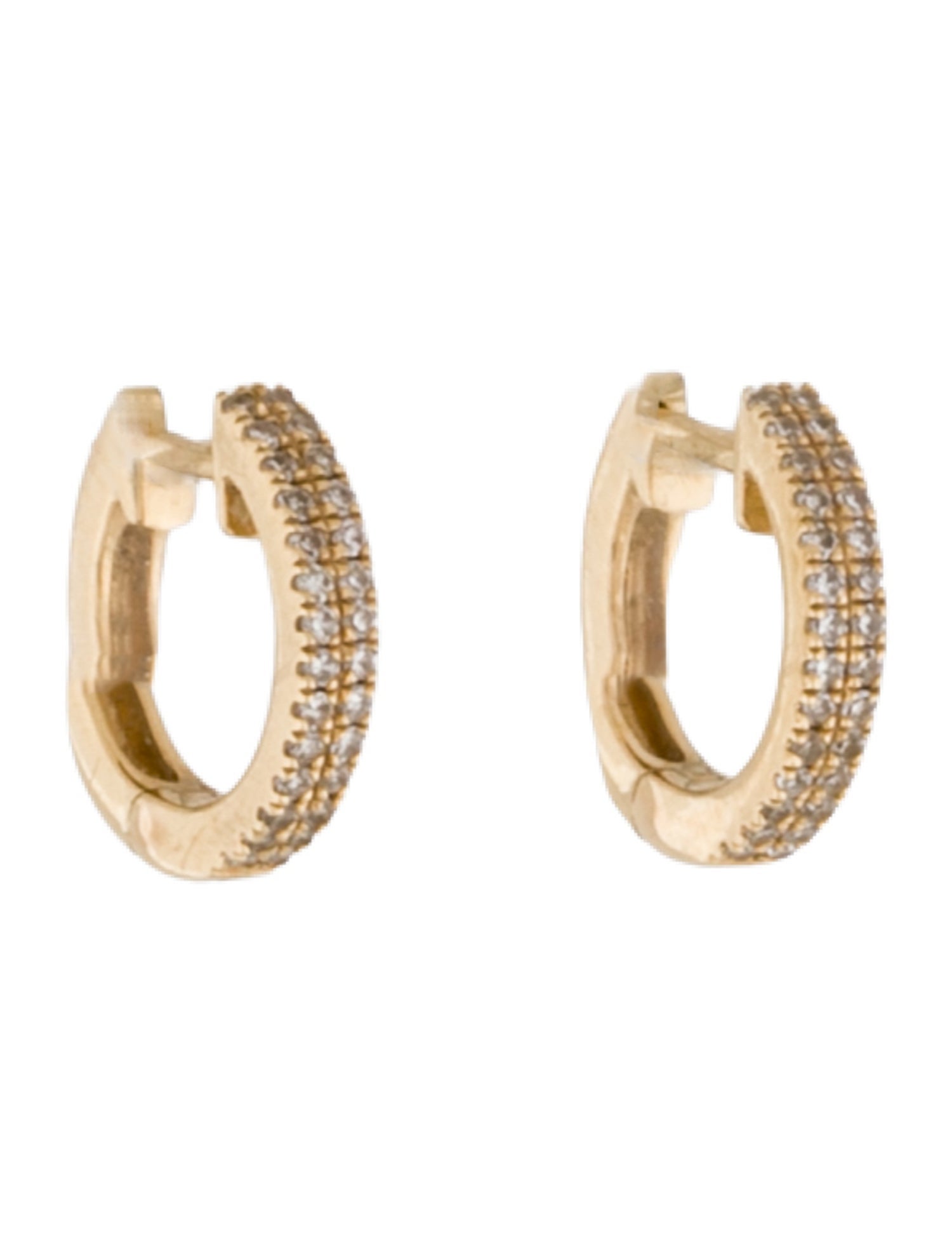 Earrings 14K Diamond Huggie