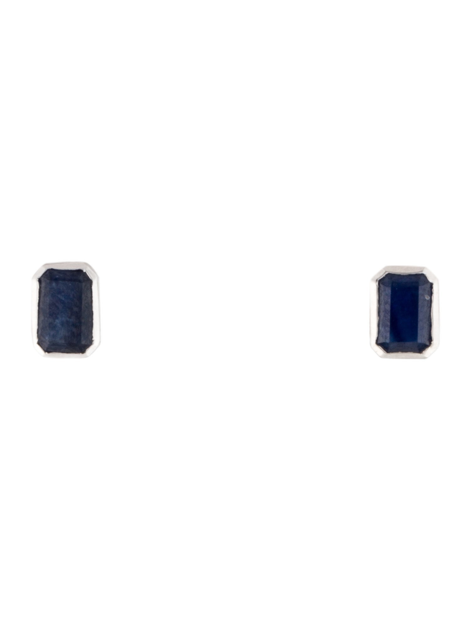 Earrings 14K 1.18ctw Sapphire Stud Earrings