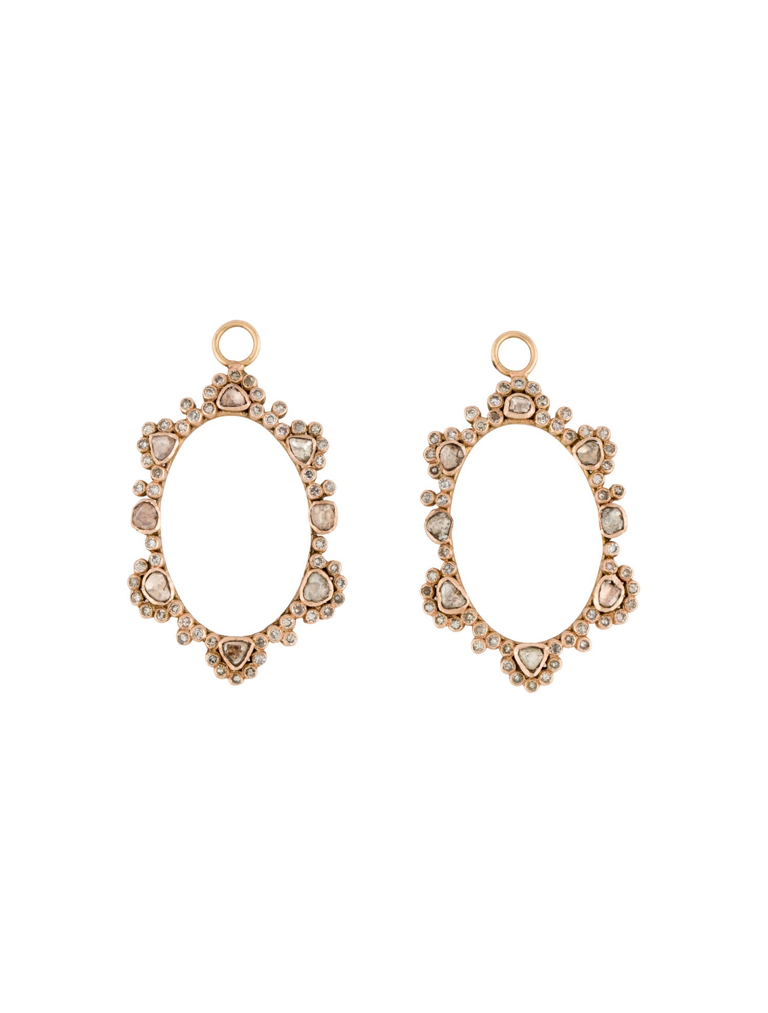 Earrings 14K Diamond Frame Earring Enhancers